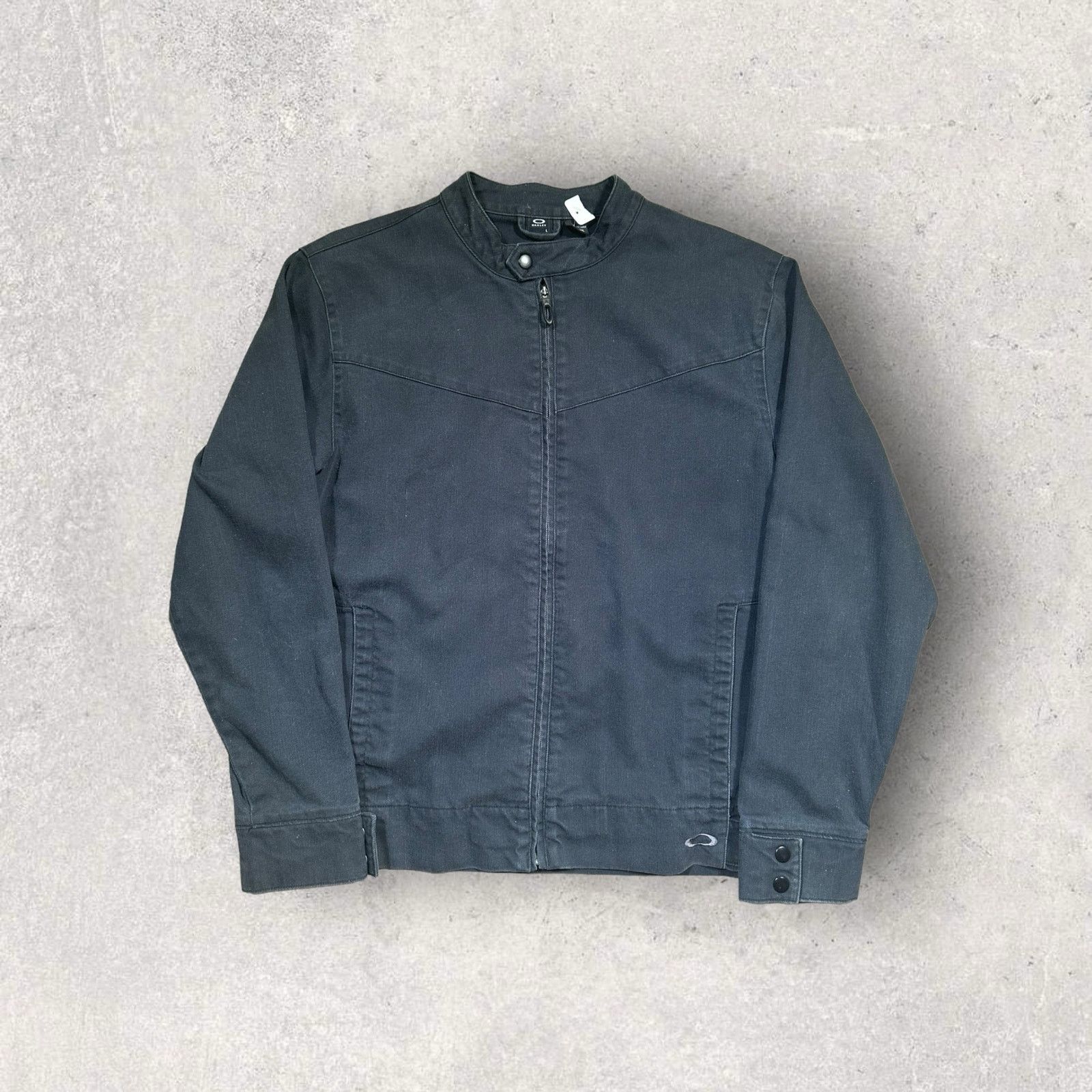 image of Y2K Oakley Utility Work Jean Jacket Size M Gorpcore in Black, Men's
