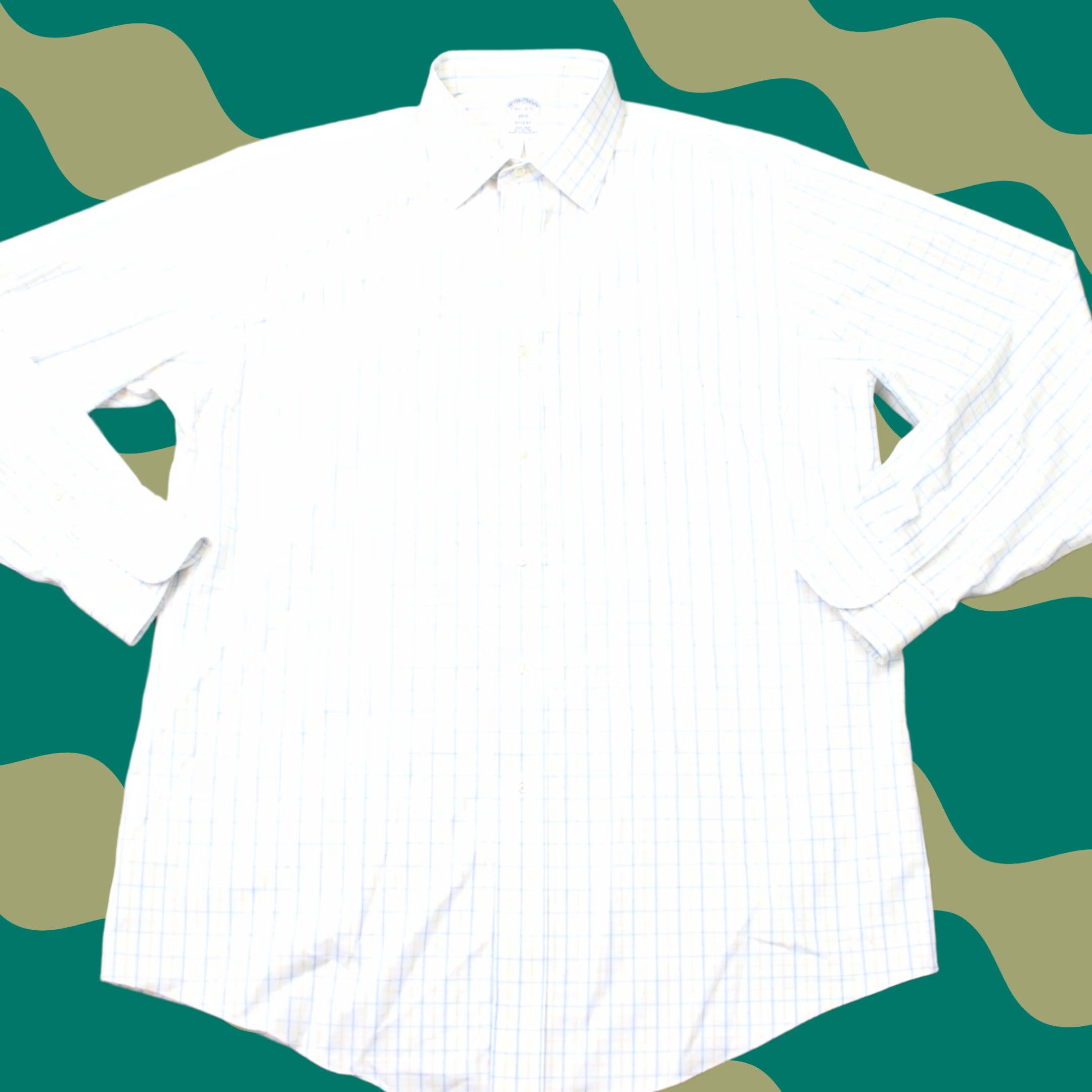 Brooks Brothers Brooks Brothers Shirt Mens 16 1/2 34/35 Yellow/Blue Regent Non-Iron Cotton L/S Striped Dress Shirt Mens Size US XL / EU 56 / 4 - 1 Thumbnail