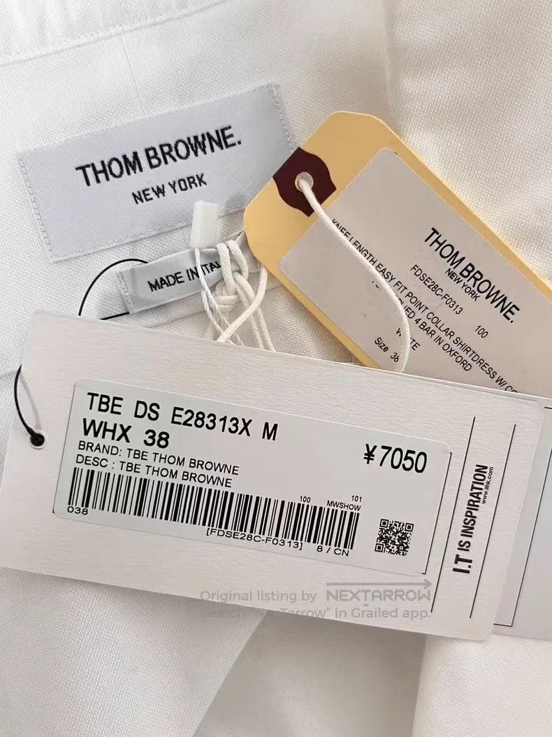 Thom Browne Thom Browne White shirt dress Size XS / US 0-2 / IT 36-38 - 3 Thumbnail