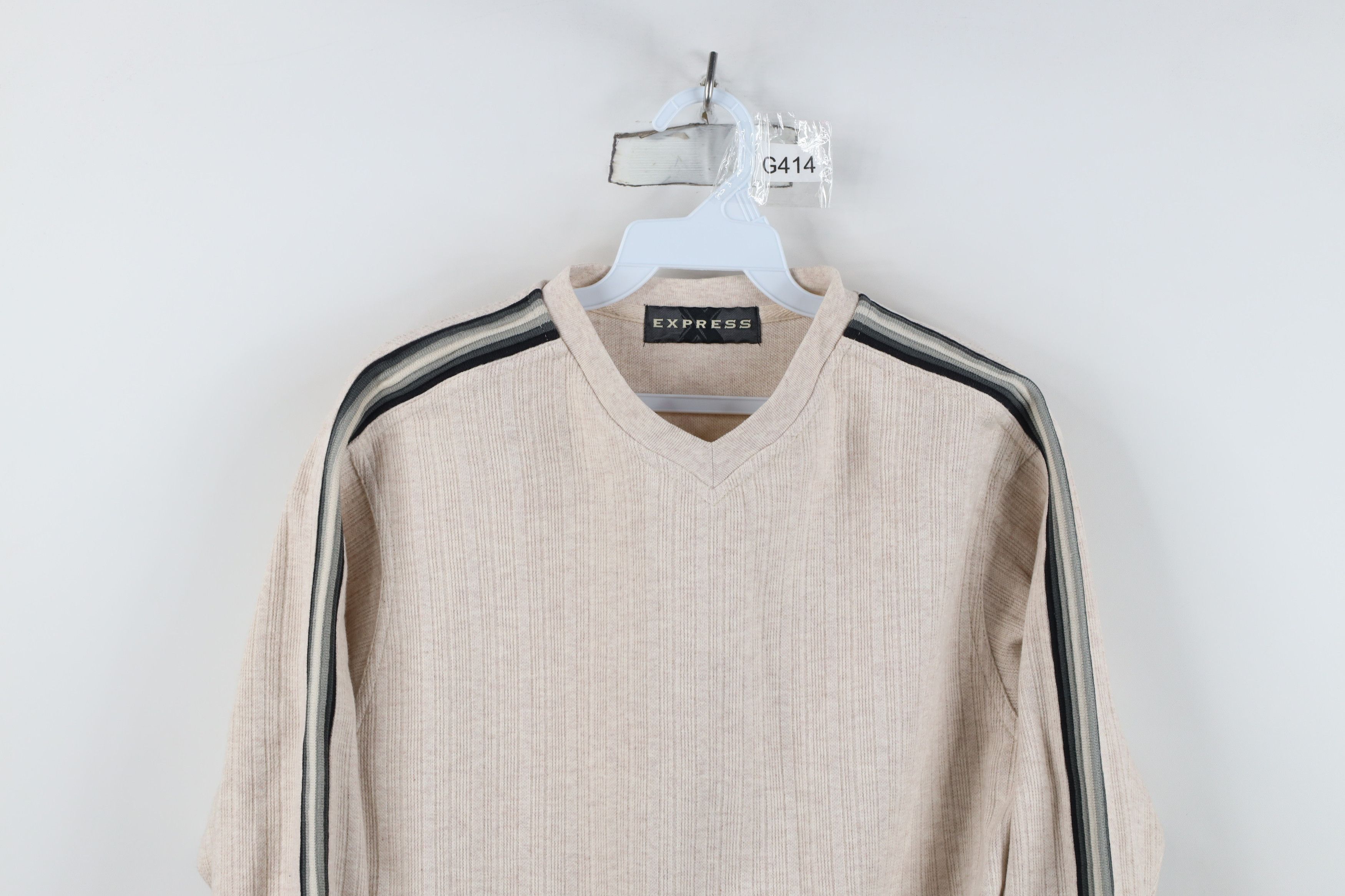 Express Vintage 90s Express Heavyweight Knit Long Sleeve T-Shirt Size L / US 10 / IT 46 - 2 Thumbnail