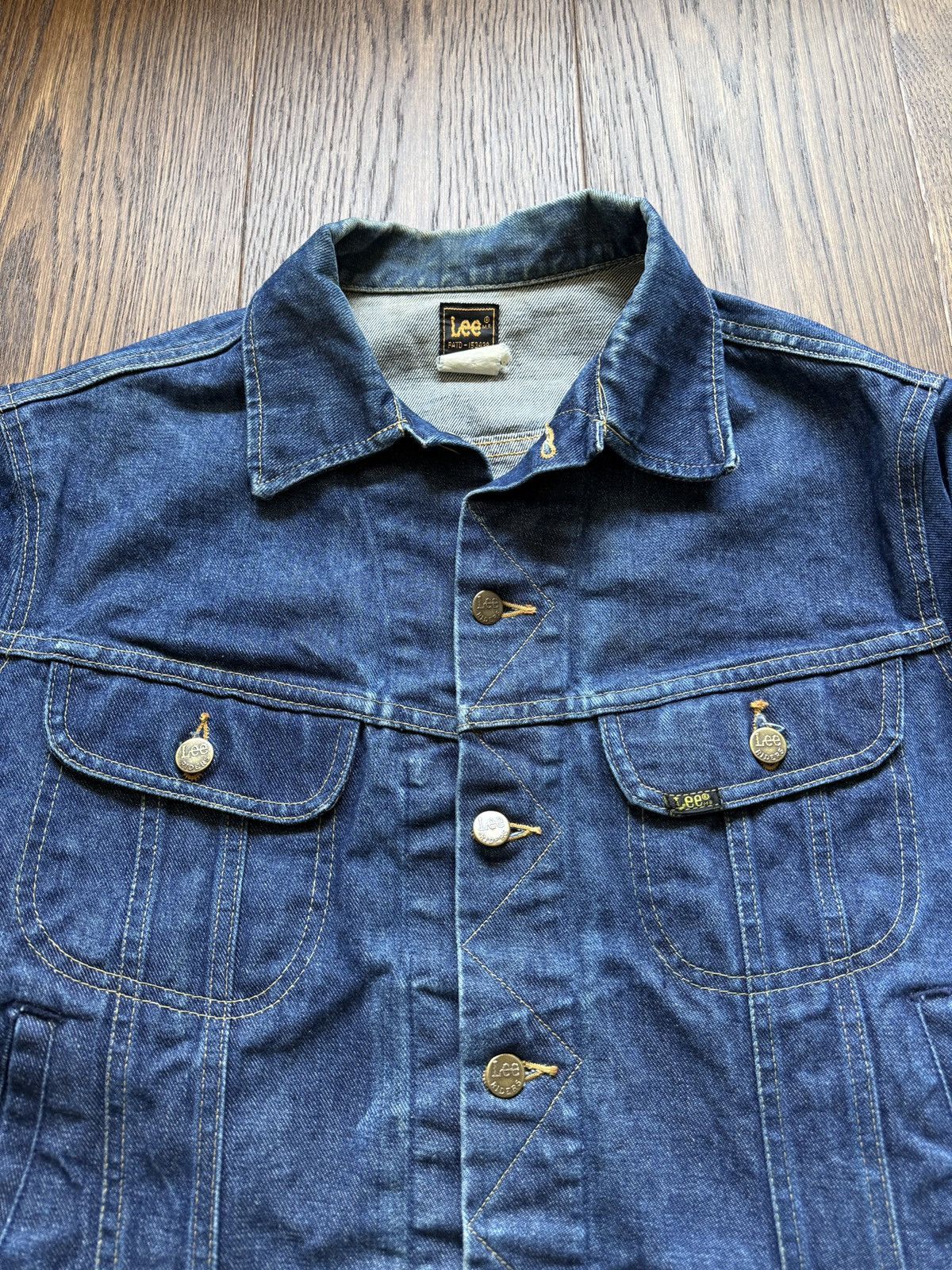 Lee Vintage 80s Lee Riders Dark Wash Denim Jean Jacket Size US L / EU 52-54 / 3 - 3 Thumbnail