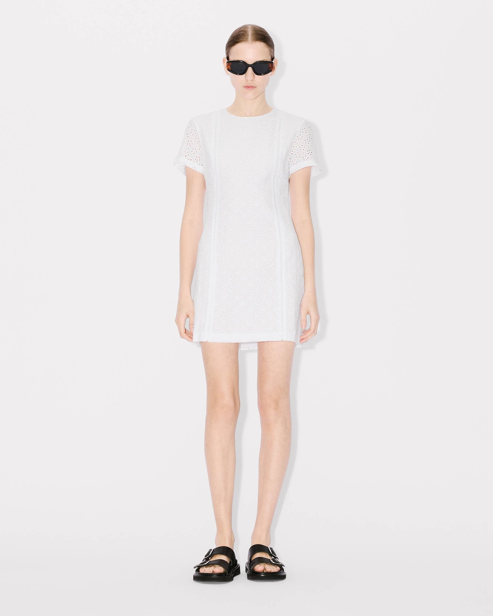 Kenzo o1y1025 Mini Dress in White Size S / US 4 / IT 40 - 3 Thumbnail