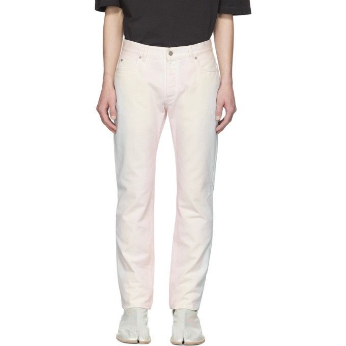 image of Maison Margiela Multicolor Jeans in White, Men's (Size 31)