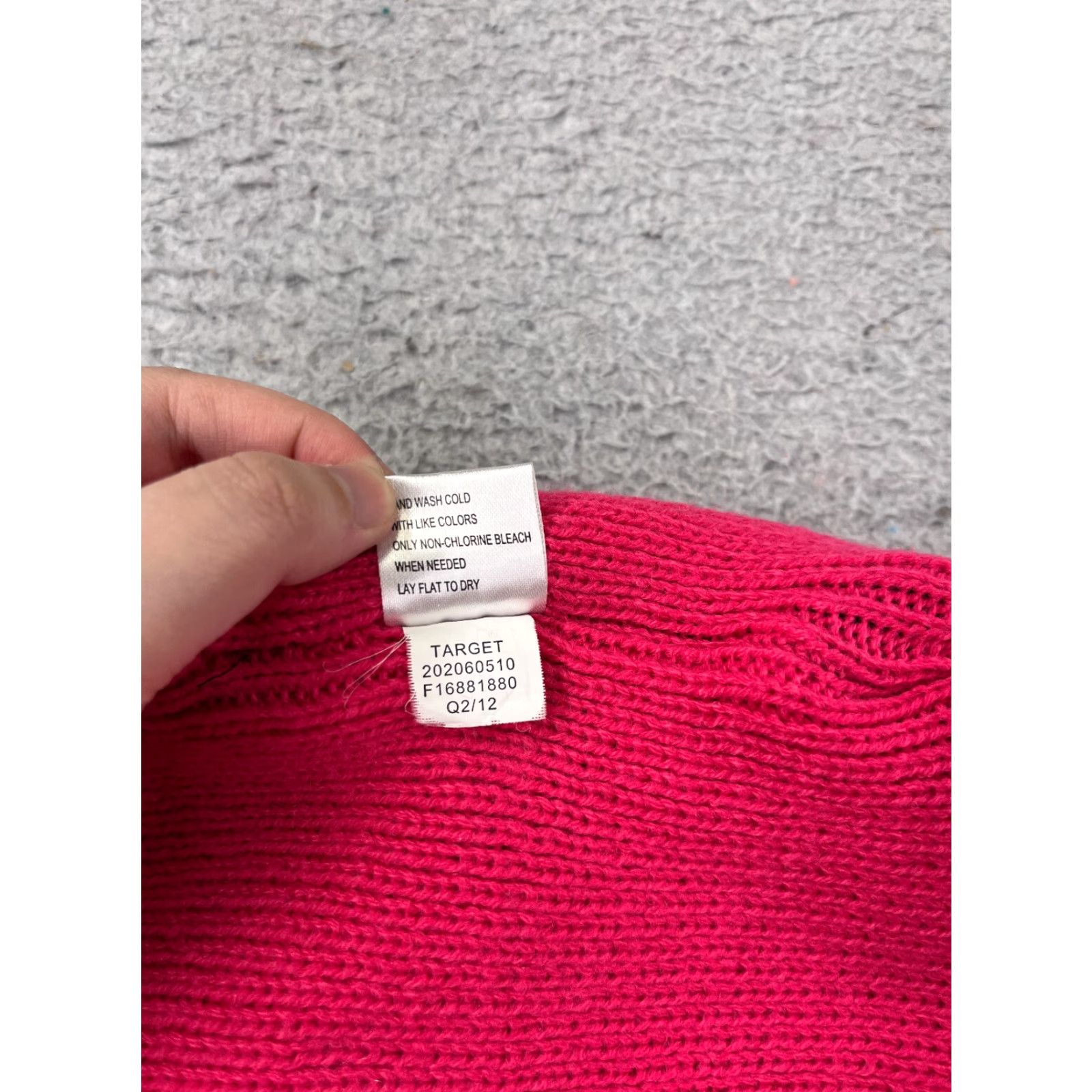 Vintage Target Beanie Toque Adult One Size Gray Pink Stripe Knit 100% Acrylic Ski Snow Hat Unisex Adults Beanie Stripe Gray Target Mens Womens Boys Girls Size ONE SIZE - 7 Thumbnail