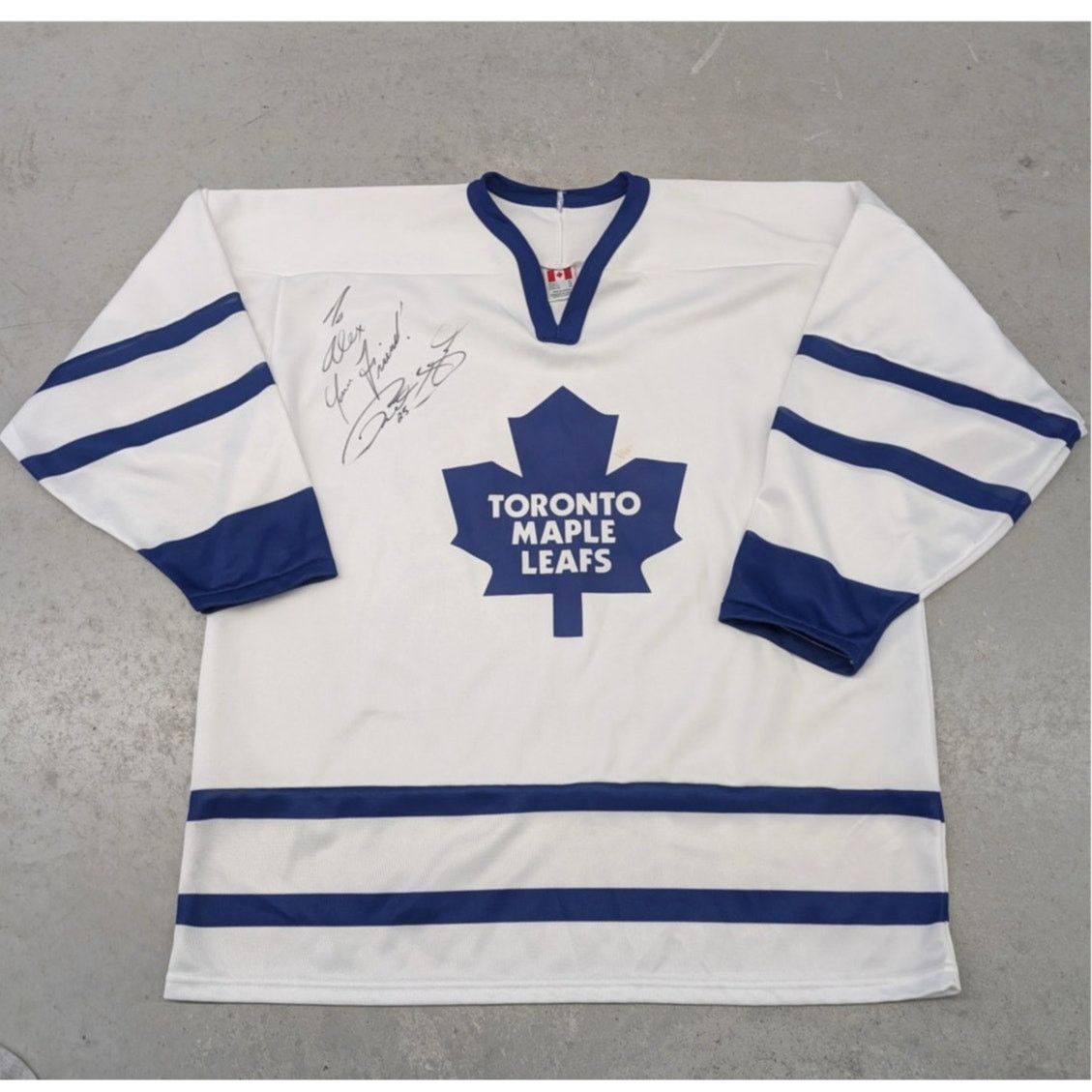 Ccm × NHL × Vintage Vintage Toronto Maple Leafs CCM Jersey Signed Size US XL / EU 56 / 4 - 1 Thumbnail