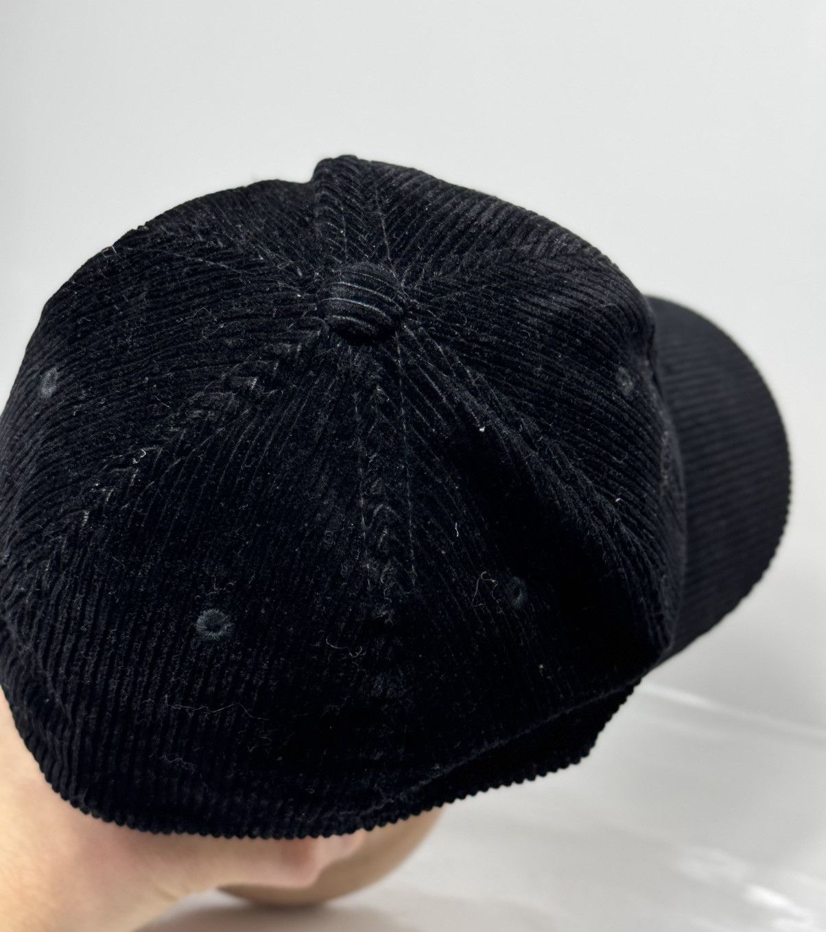 Diesel Diesel Black Velvet Corduroy Big Logo Black Cap Size ONE SIZE - 6 Thumbnail