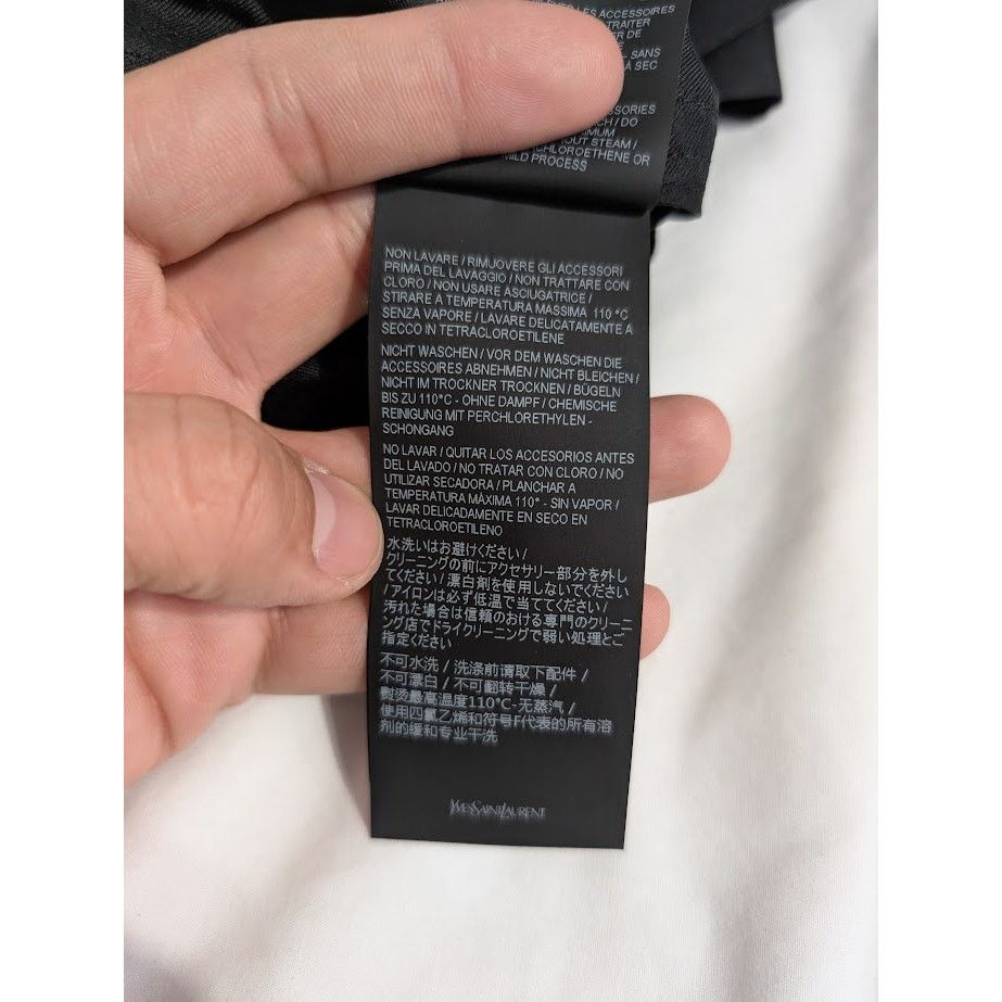 Saint Laurent Paris o1rshd1 Long Coat in Black Size US M / EU 48-50 / 2 - 20 Thumbnail