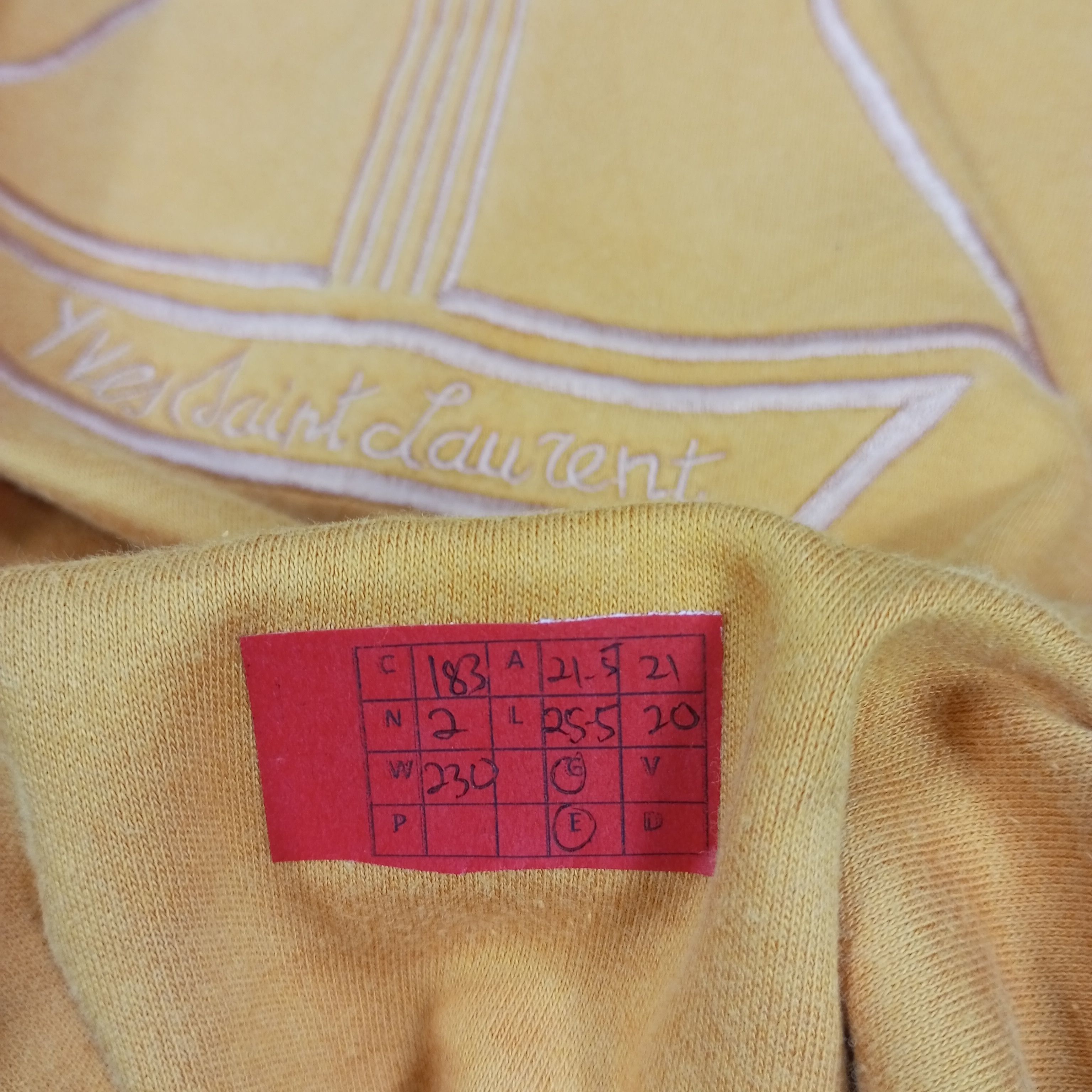Designer × Vintage × Yves Saint Laurent Yves Saint Laurent Spellout Design Long Sleeve Tshirt Size US L / EU 52-54 / 3 - 11 Thumbnail