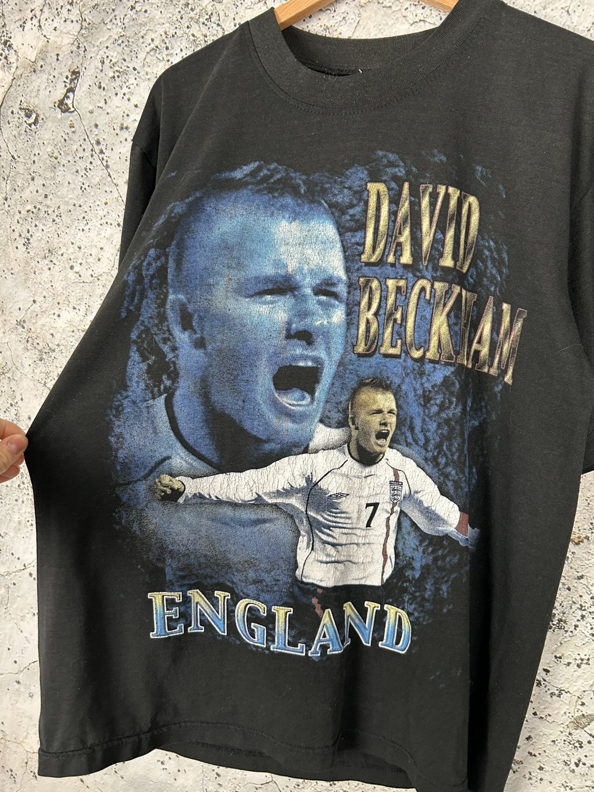 Vintage Vintage David Beckham England Graphic Tee Football Soccer Size US L / EU 52-54 / 3 - 4 Thumbnail