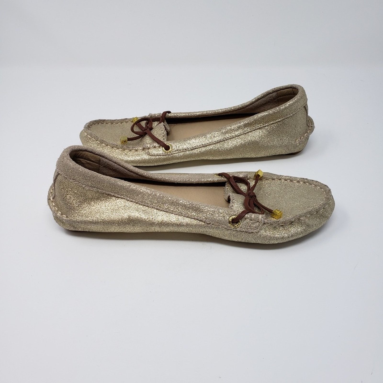 Sperry Sperry Top Sider Slip-On Flat Gold Metallic Moccasin Shoes 6 Size US 6 / IT 36 - 4 Thumbnail