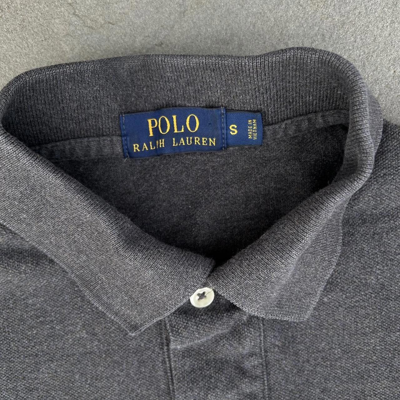 Polo Ralph Lauren Polo Ralph Lauren Dark Grey Heather Classic Polo Purple Logo Size US S / EU 44-46 / 1 - 3 Thumbnail