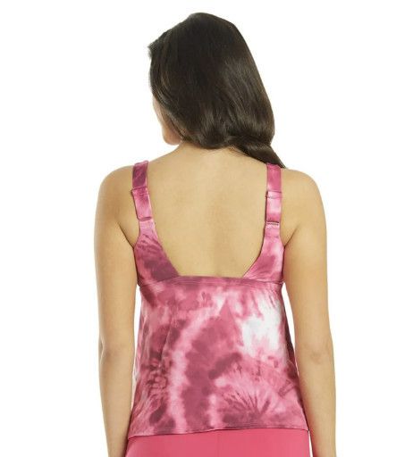 Nike Nike NESSC329 Tie Dye Scoop Neck Swim Tankini Top Pink XS Size XS / US 0-2 / IT 36-38 - 4 Thumbnail