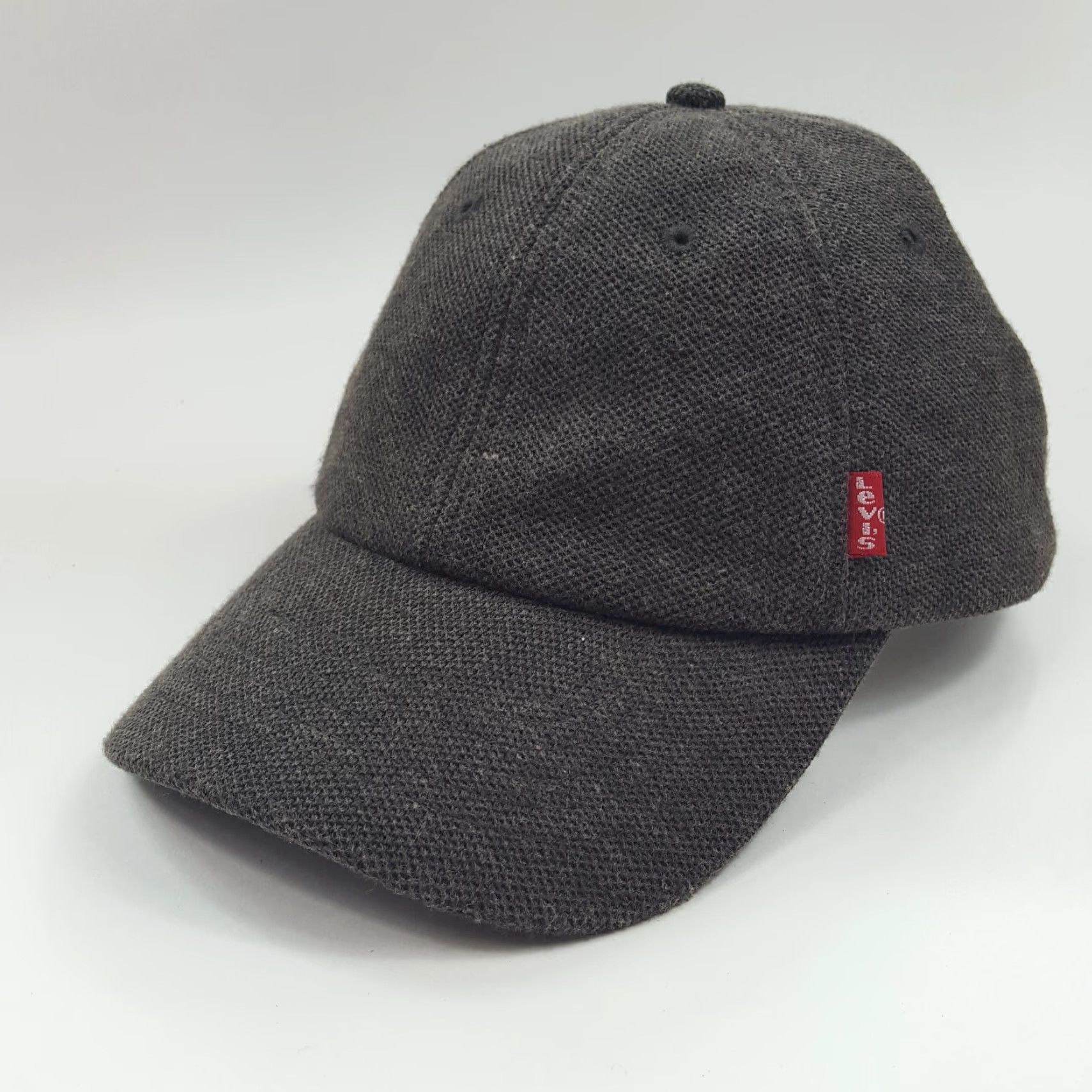 Levi's VINTAGE Levi's Hat Knit Snapback Adjustable Baseball Cap Gray Red Tab VTG Retro Size US 35 - 3 Thumbnail