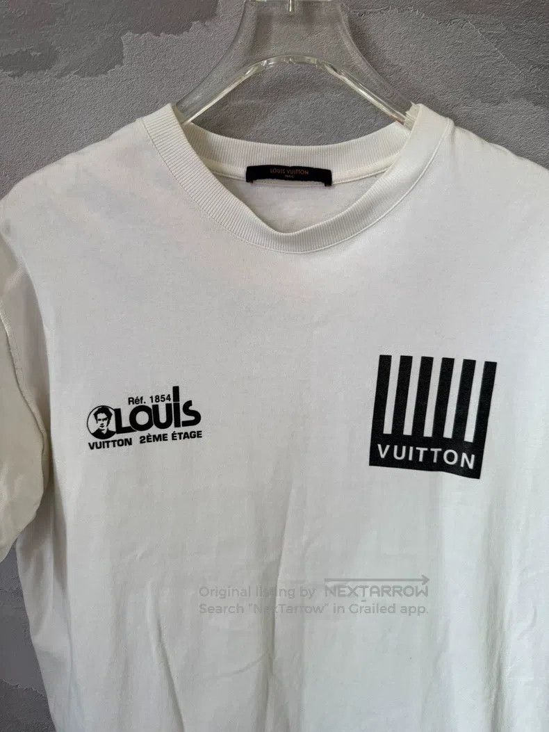 Louis Vuitton Louis Vuitton Classic Pure White Piano Short Sleeve Size US L / EU 52-54 / 3 - 3 Thumbnail