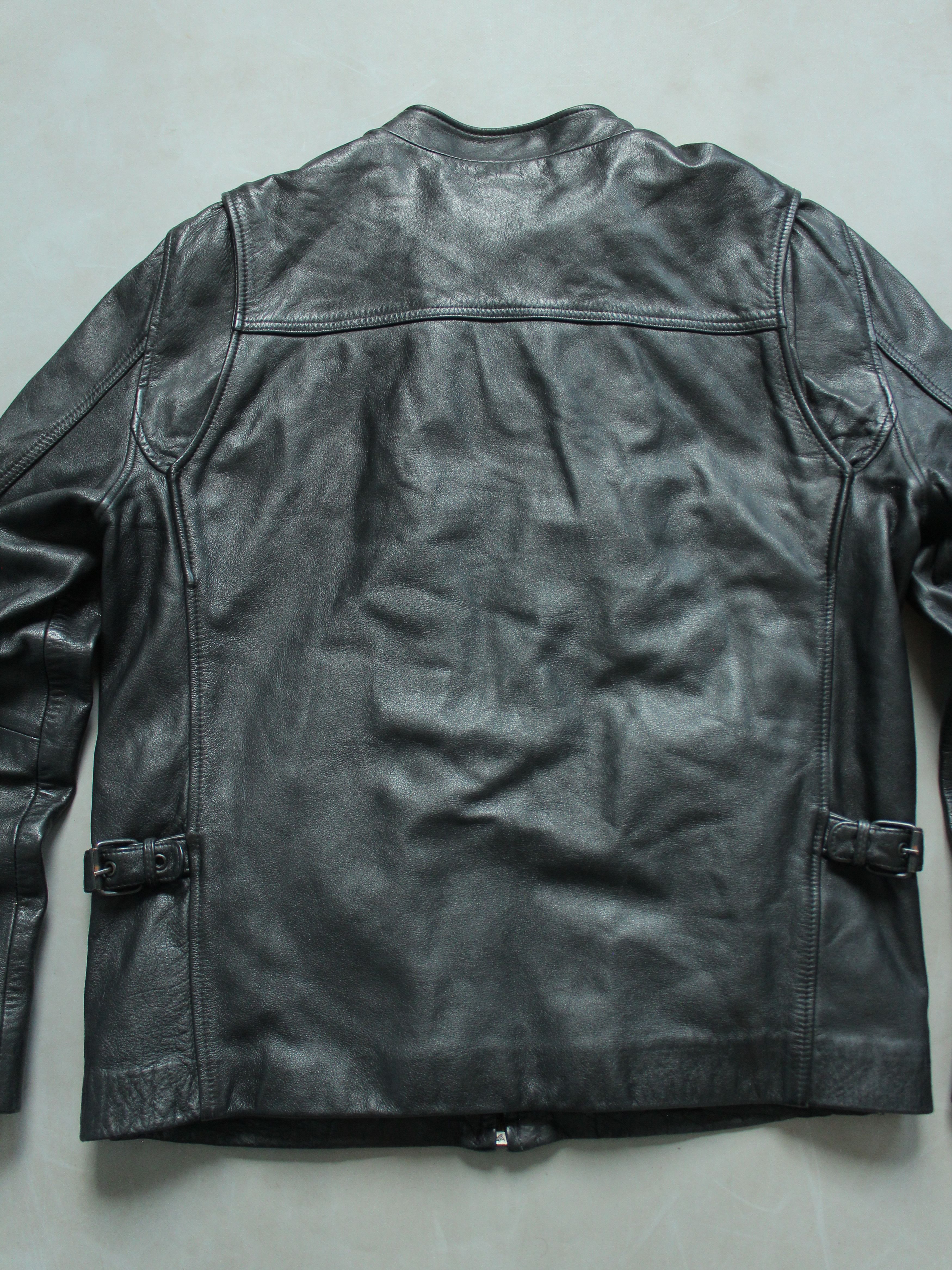 Chevignon Chevignon Vintage Racer Leather Jacket Black M Size US M / EU 48-50 / 2 - 14 Thumbnail