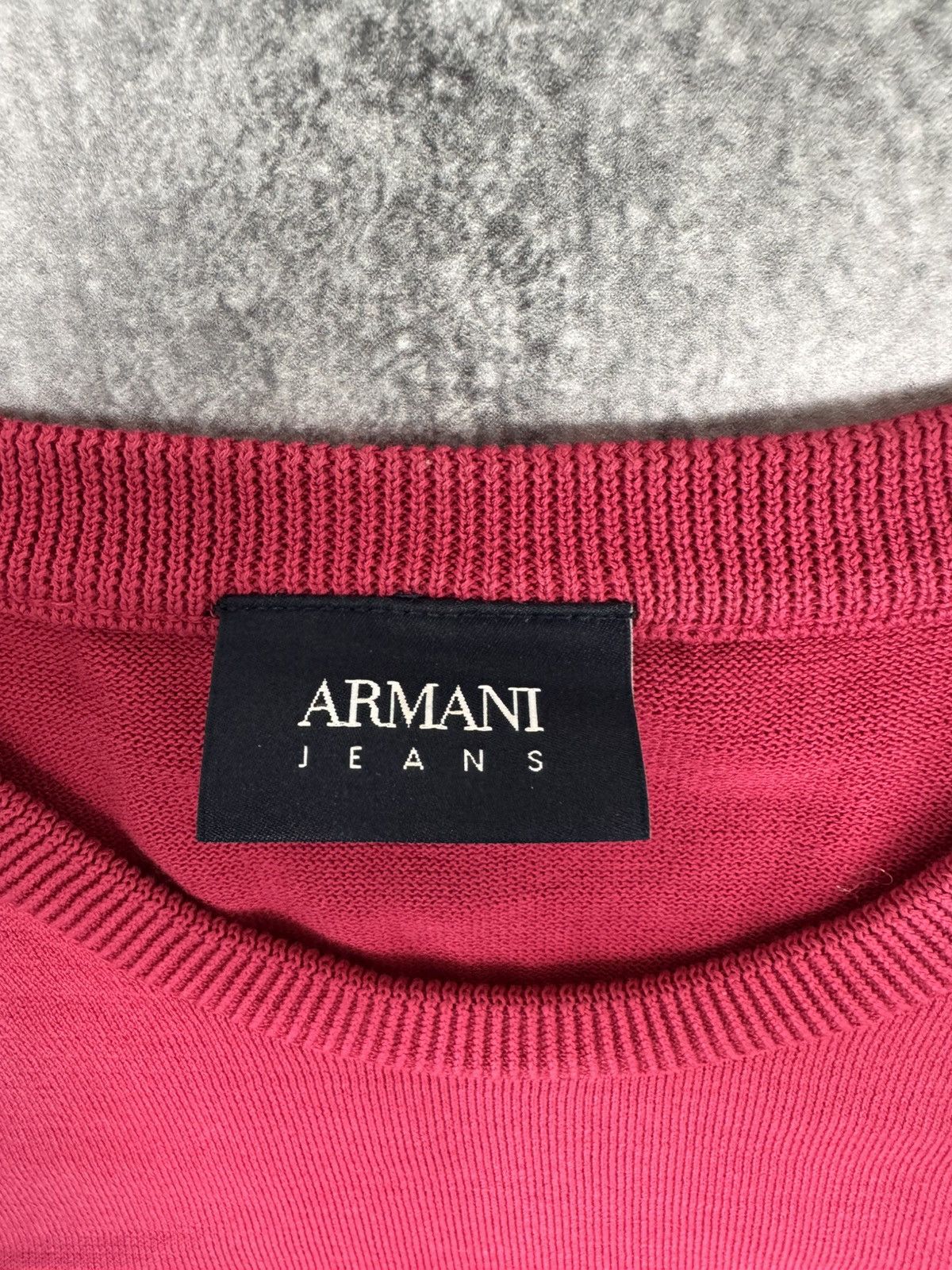 Armani Armani Jeans Women Crewneck Sweater Dark Pink Size L Size L / US 10 / IT 46 - 4 Thumbnail