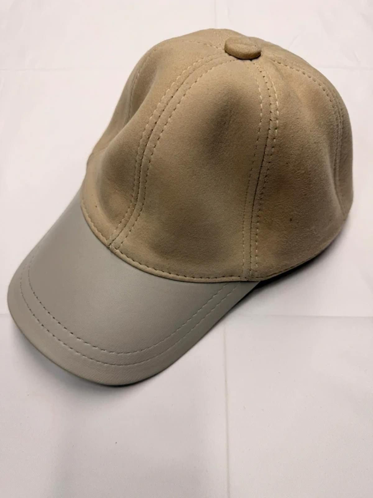 Other NEW Suede Leather Baseball Cap - Premium Hat 038 Size ONE SIZE - 1 Thumbnail