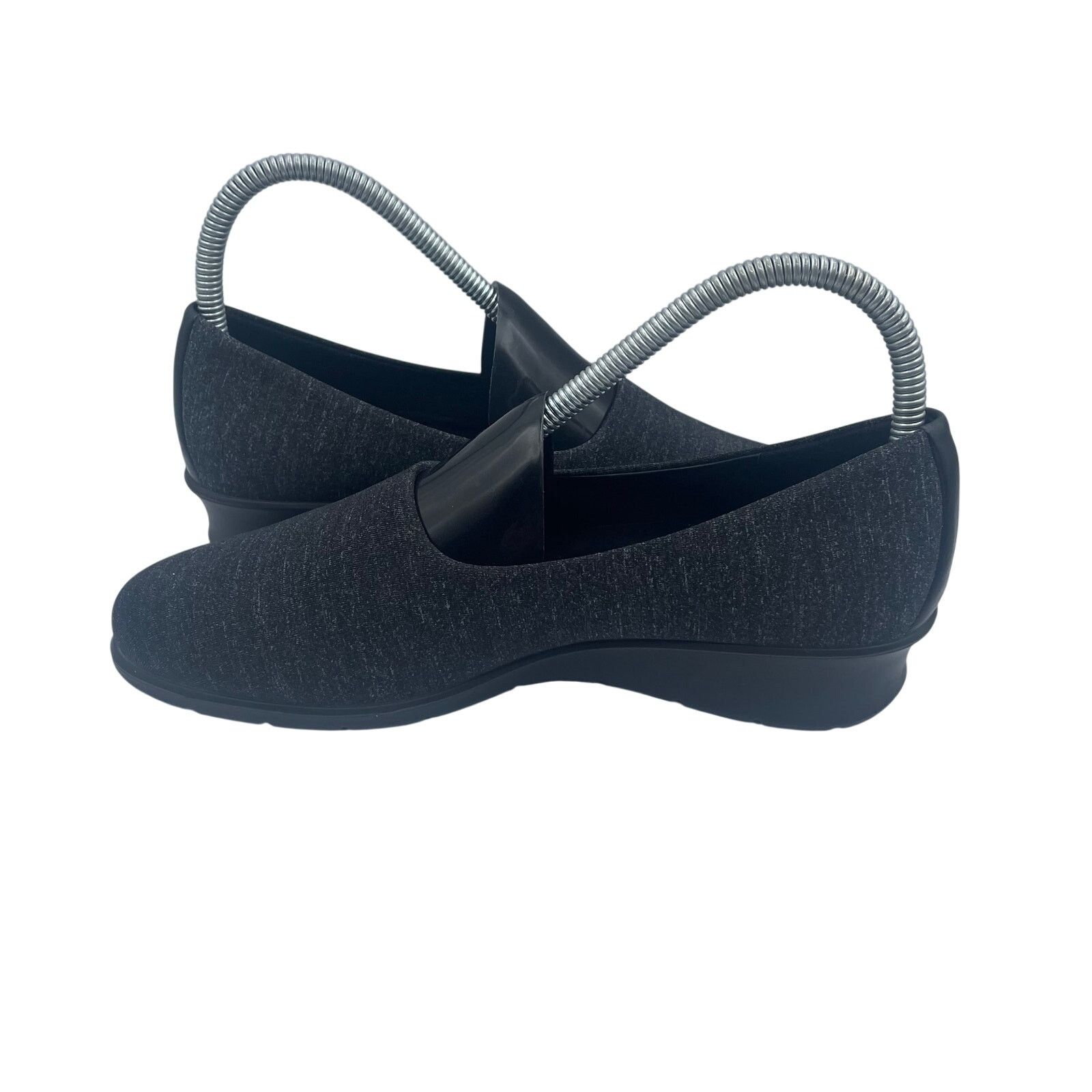 Ecco ECCO Felicia Leather Stretch Slip On Loafers Wedge Gray 37 Size US 6 / IT 36 - 6 Thumbnail