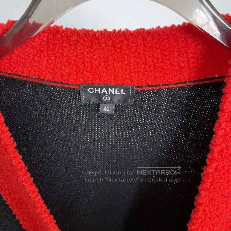 Chanel Chanel Black Cardigan with Red Trim . Size XL / US 12-14 / IT 48-50 - 4 Thumbnail