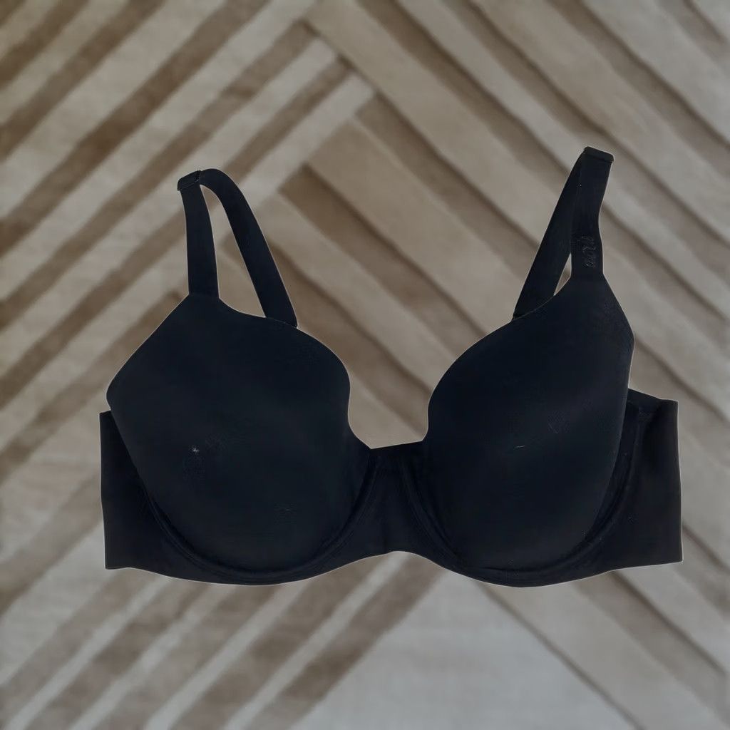 Vintage Aerie Real Free Full Coverage Bra 38C Black Underwire Lightly Lined Seamless Size ONE SIZE - 1 Thumbnail