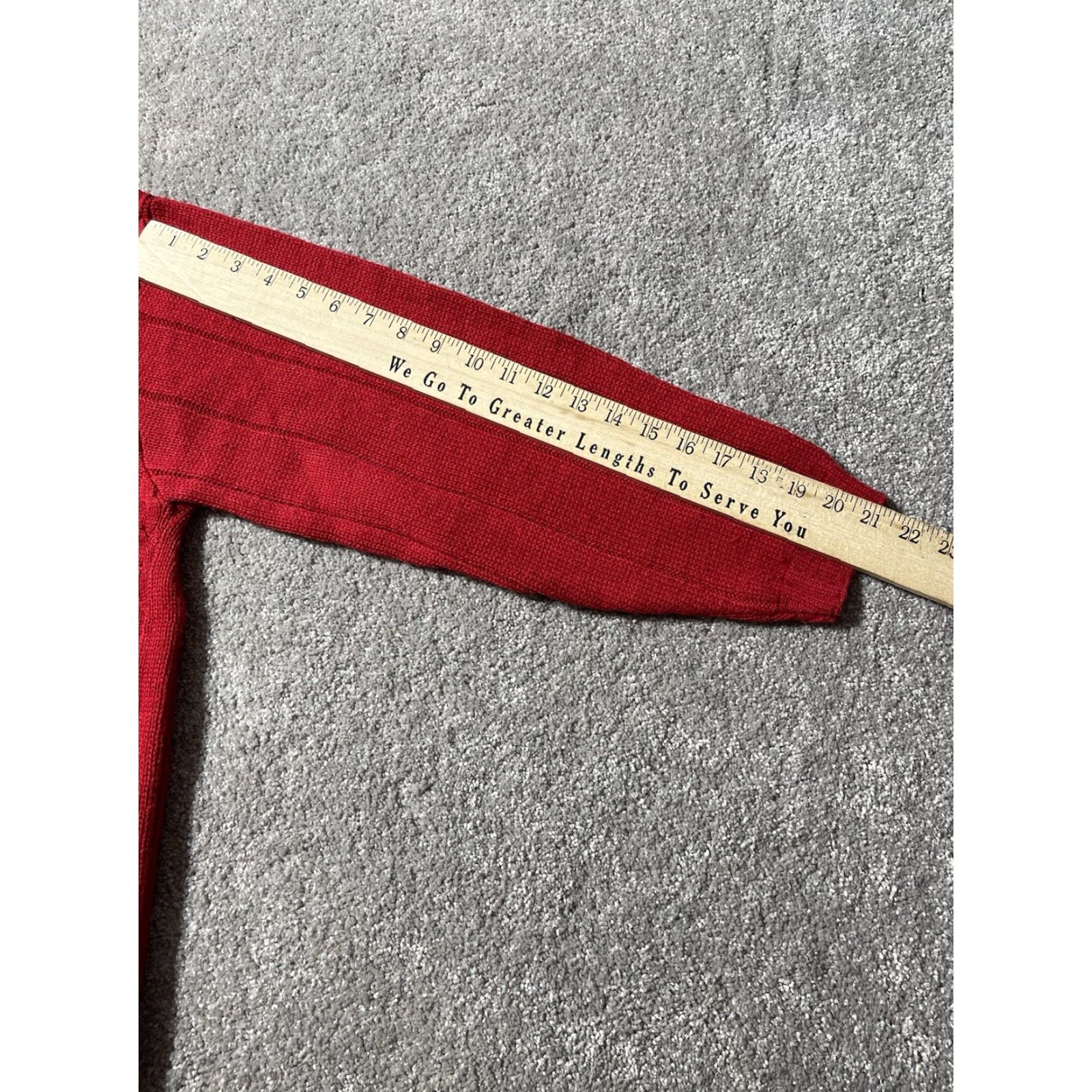 Vintage VINTAGE Holiday Cable Knit Sweater Womens Large Red Christmas Fall Classic Pullover Mock-Neck Long Sleeve Size L / US 10 / IT 46 - 5 Thumbnail