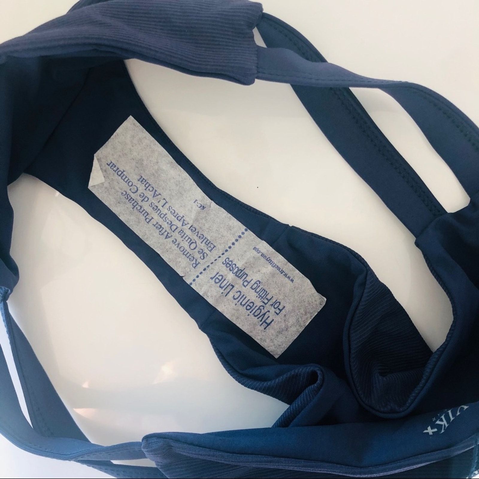Anthropologie NEW TAVIK REVOLVE Navy Blue Textured Striped Bikini Bottom Size ONE SIZE - 5 Thumbnail
