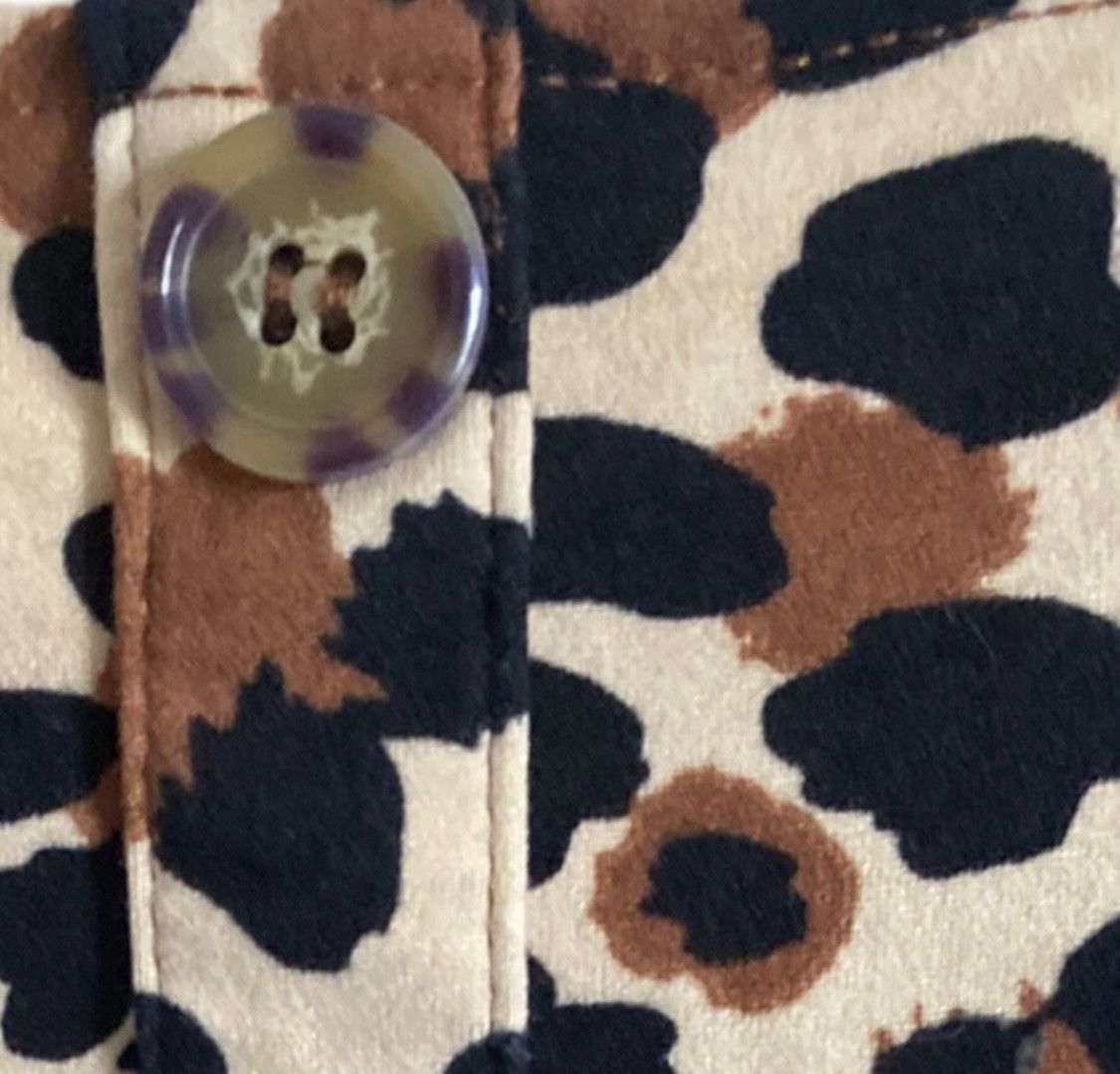 Other LEOPARD ANIMAL PRINT BUTTON FRONT CROP TOP SZ L Size L / US 10 / IT 46 - 3 Thumbnail