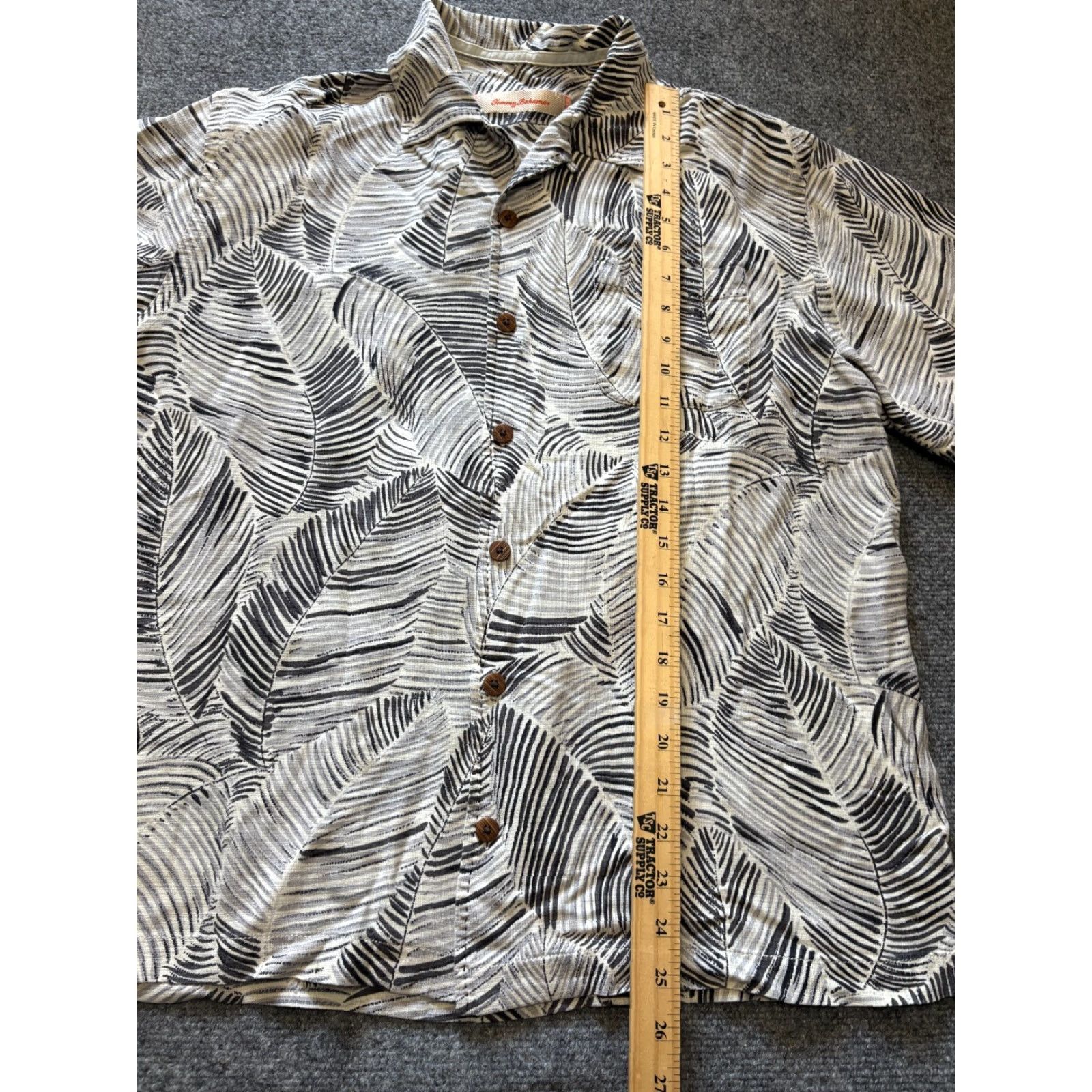 Tommy Bahama Tommy Bahama Button-Up Shirt Mens Large Silk Tropical Leaf Pattern Short Sleeve Shirt Size US L / EU 52-54 / 3 - 2 Thumbnail