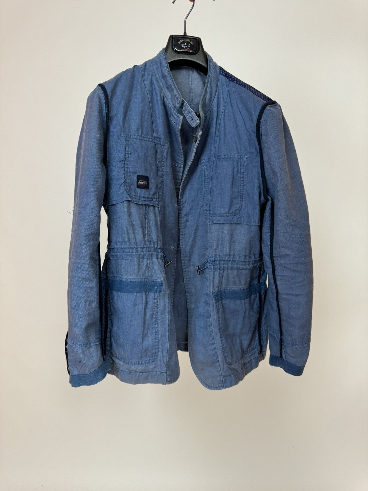 Other JEREM Unlined Blazer jacket stand up collar Linen/cotton Size 52R - 10 Thumbnail