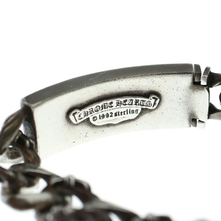 Chrome Hearts 11LINK Chrome Hearts Floral Fancy Link ID Bracelet Silver Size ONE SIZE - 5 Thumbnail