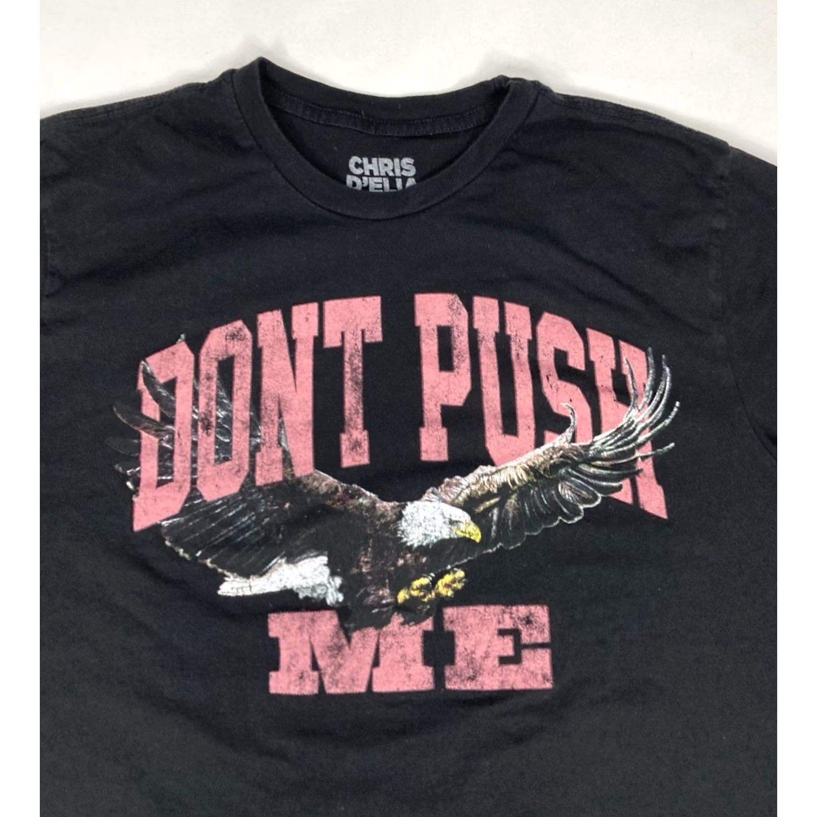 Olive Chris D'elia Don't Push Me Live Graphic T-shirt Men XL Black Comedy Shirt Size US XL / EU 56 / 4 - 2 Thumbnail