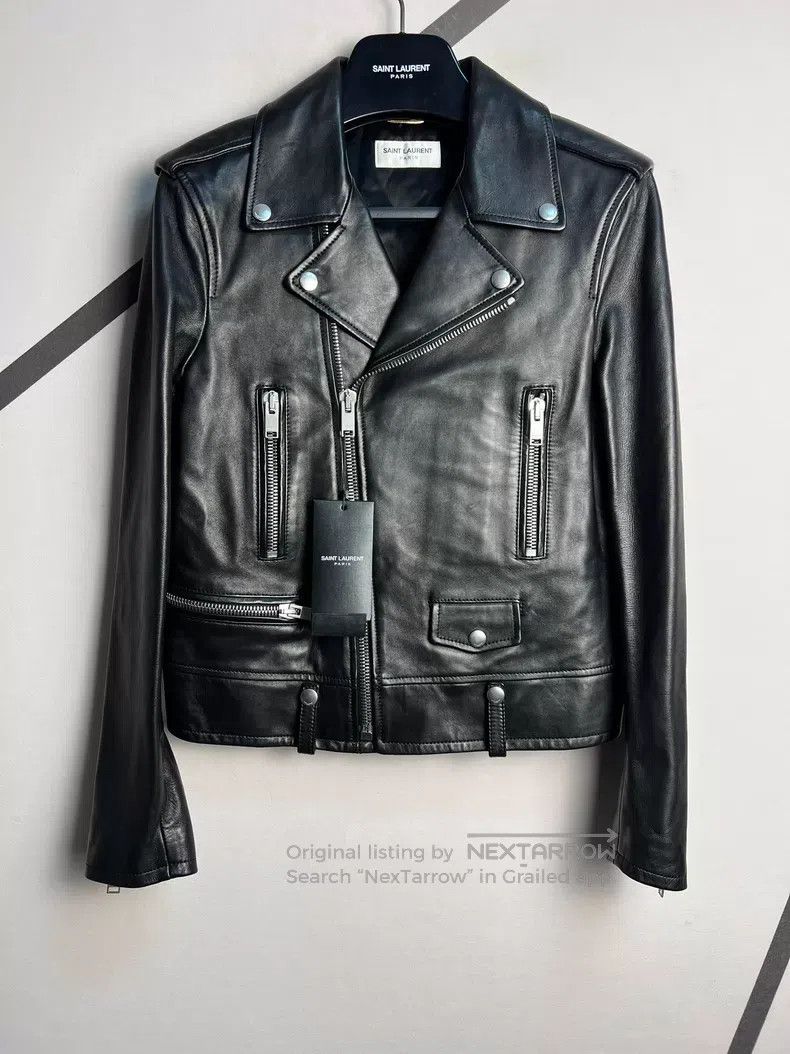 Saint Laurent Paris Saint Laurent Paris Biker Leather Jacket Size S / US 4 / IT 40 - 1 Thumbnail
