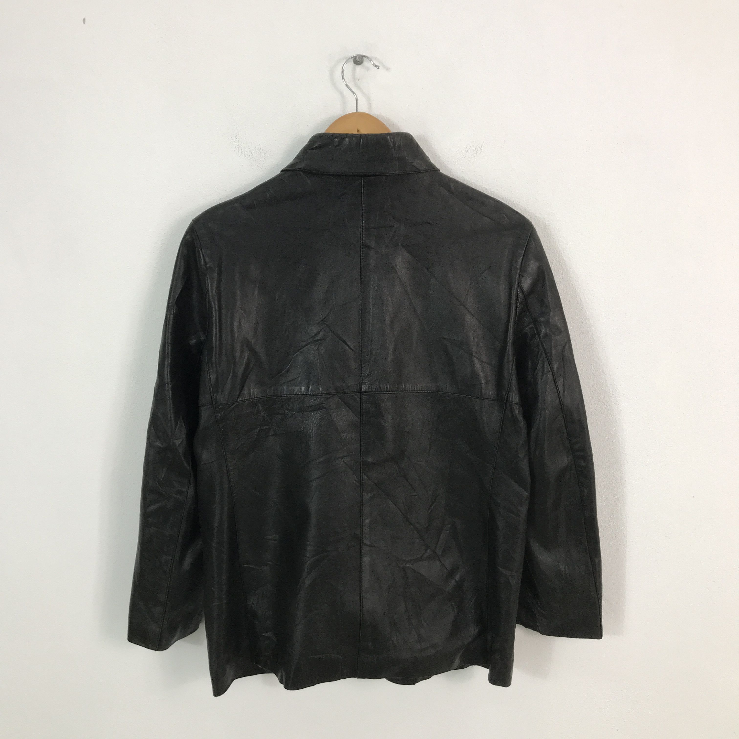 Japanese Brand bosch leather faded leather zipper jacket Size US M / EU 48-50 / 2 - 2 Thumbnail