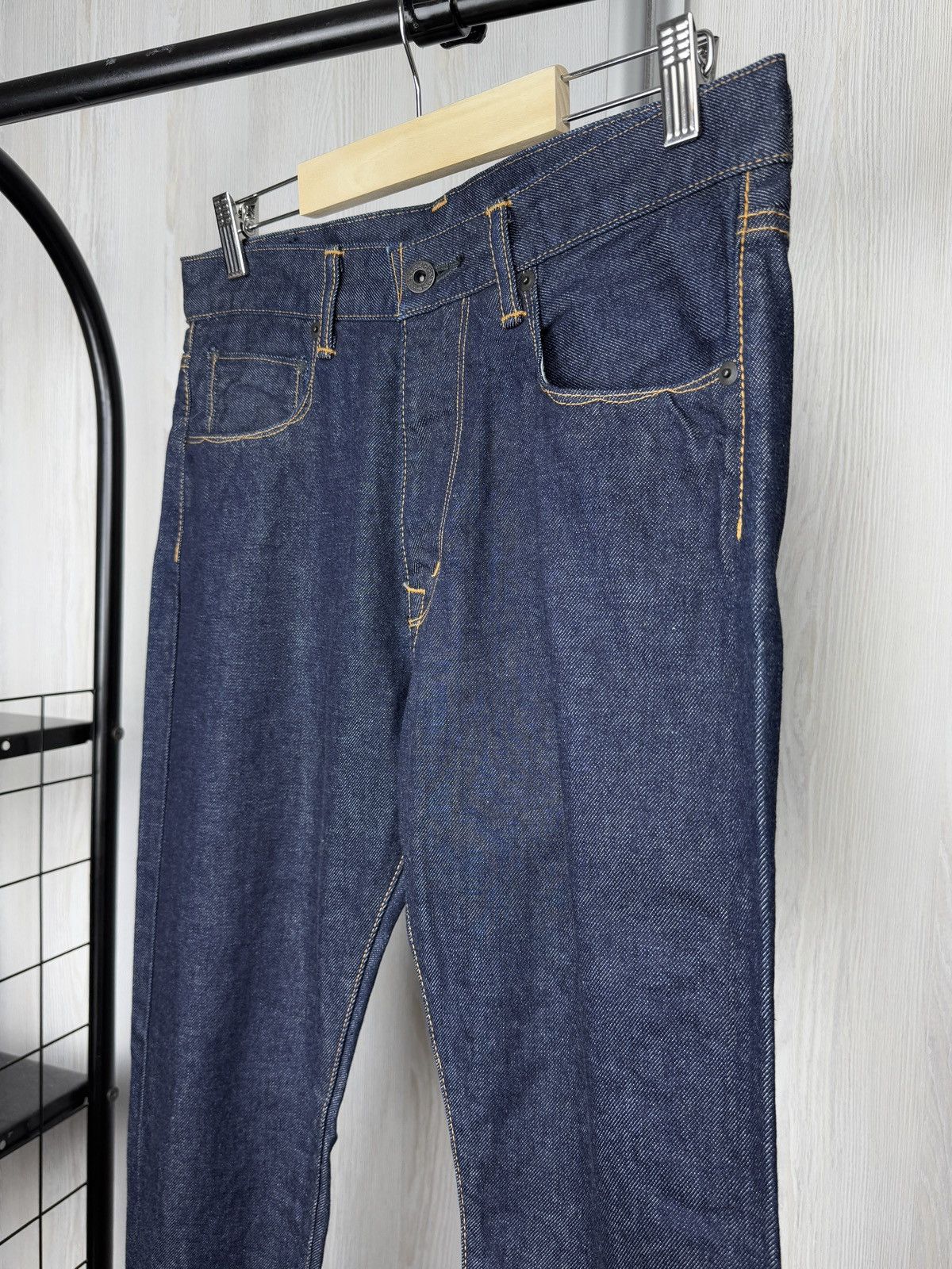 KURO KURO dempsey wide tapered ankle length indigo one wash jeans Size US 30 / EU 46 - 8 Thumbnail