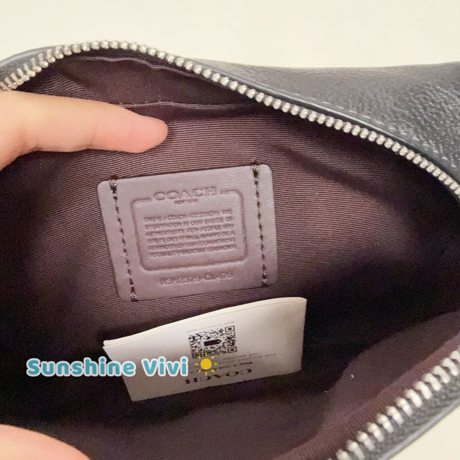 Coach NWT COACH Pebbled Leather Mini Belt Bag In Black CL479 Size ONE SIZE - 5 Thumbnail