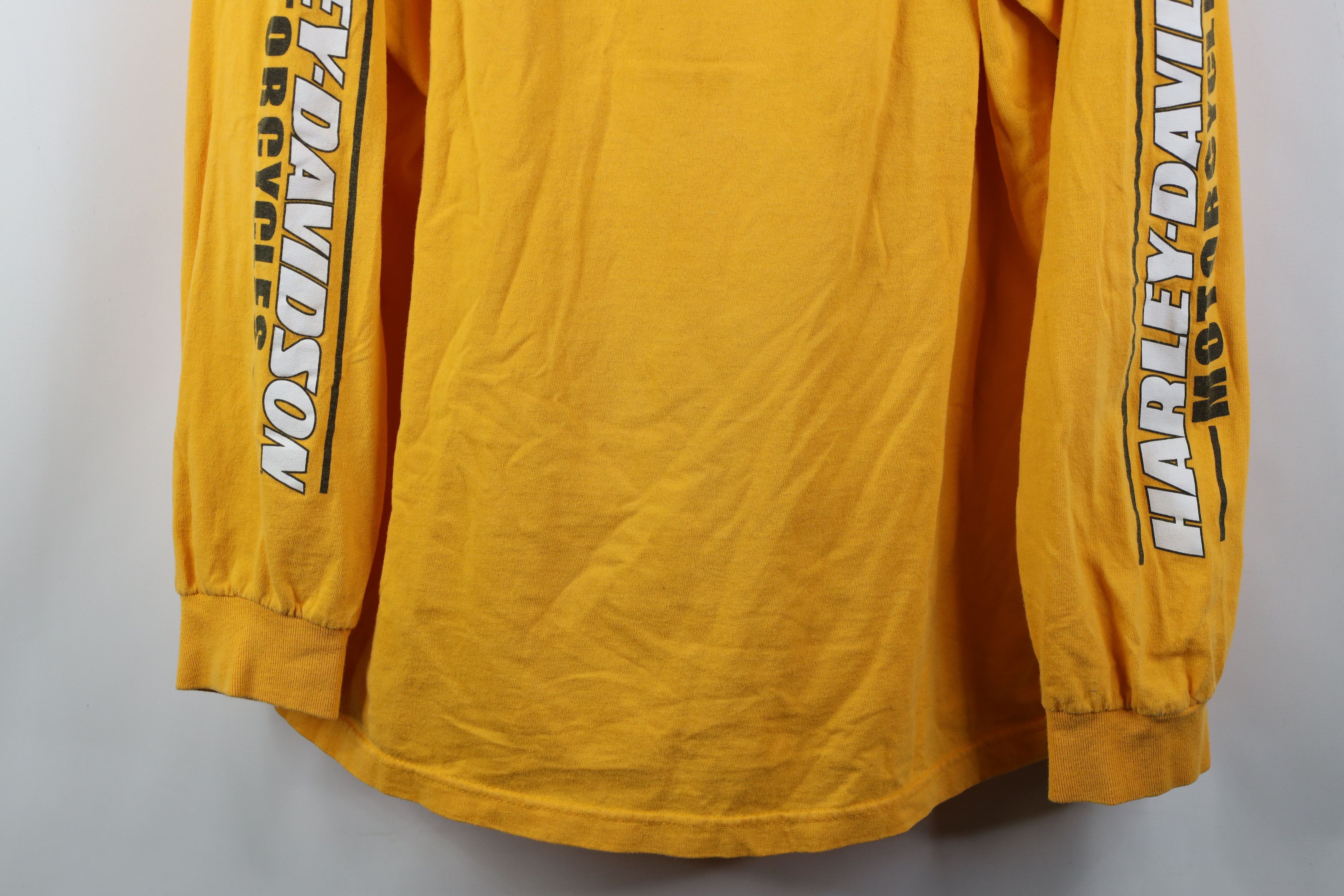 Harley Davidson Vintage Y2K Harley Davidson Spell Long Sleeve T-Shirt Yellow Size US XXL / EU 58 / 5 - 3 Thumbnail