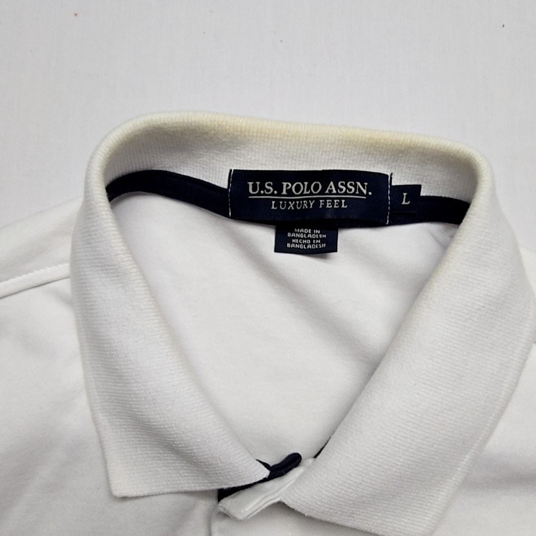 U.S. Polo Assn. U.S. Polo Assn Shirt White Polo Embroidered Logo L Tee Size US L / EU 52-54 / 3 - 5 Thumbnail