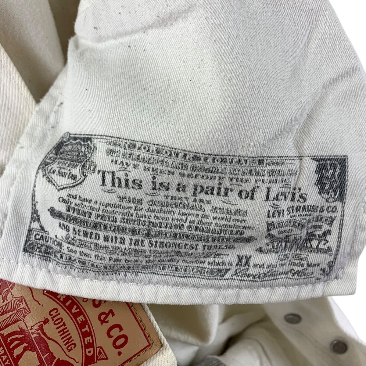 Levi's × Vintage Vintage LEVI’S lot 501 white colour jeans Size US 32 / EU 48 - 16 Thumbnail