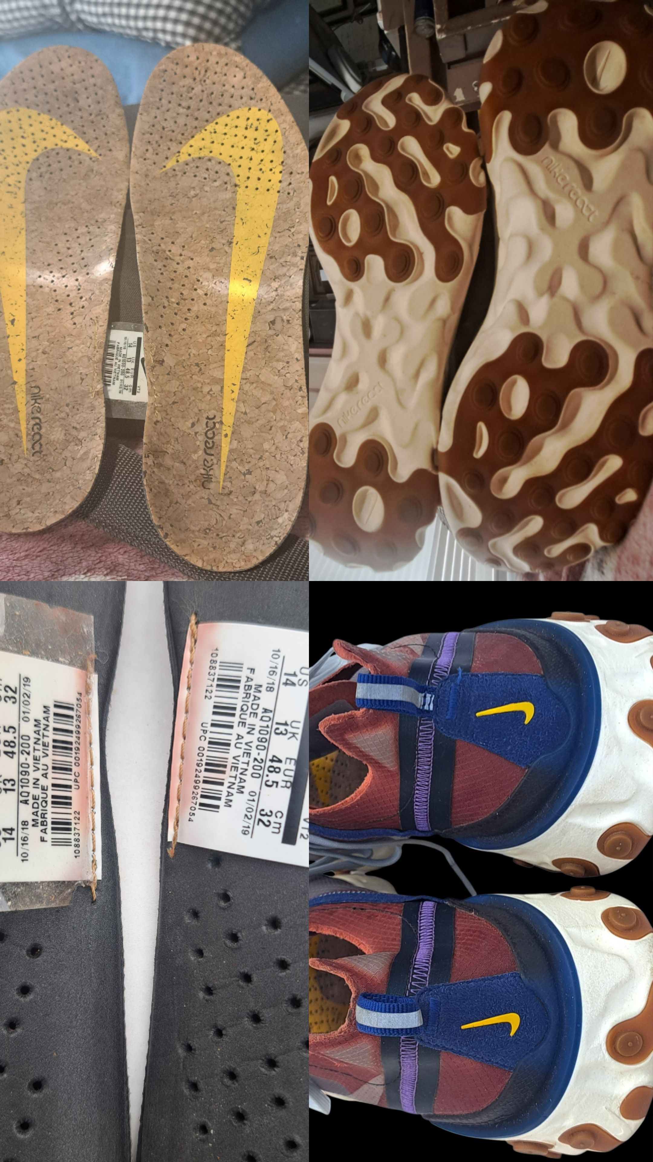 Nike Nike React Element 87 Dusty Peach OG Cork Insole Size 14 Size US 14 / EU 47 - 6 Thumbnail
