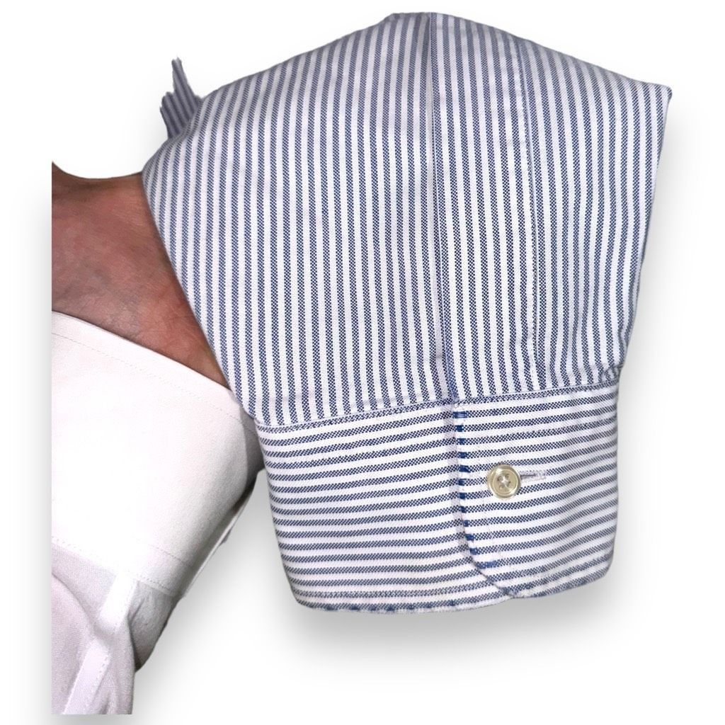 Brooks Brothers 80s Brooks Brothers Made in USA Purple & White Oxford Shirt XL Size US XL / EU 56 / 4 - 5 Thumbnail