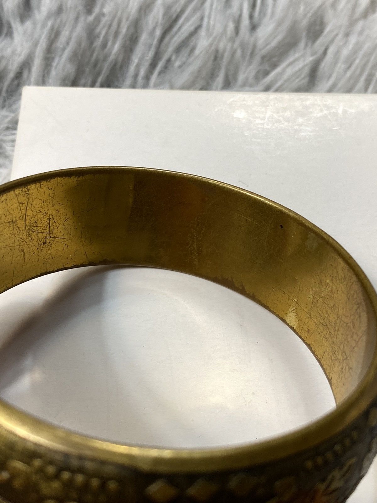Jewelry Ornate Vintage Brass Cuff Bracelet | Japanese Brand Size ONE SIZE - 14 Thumbnail