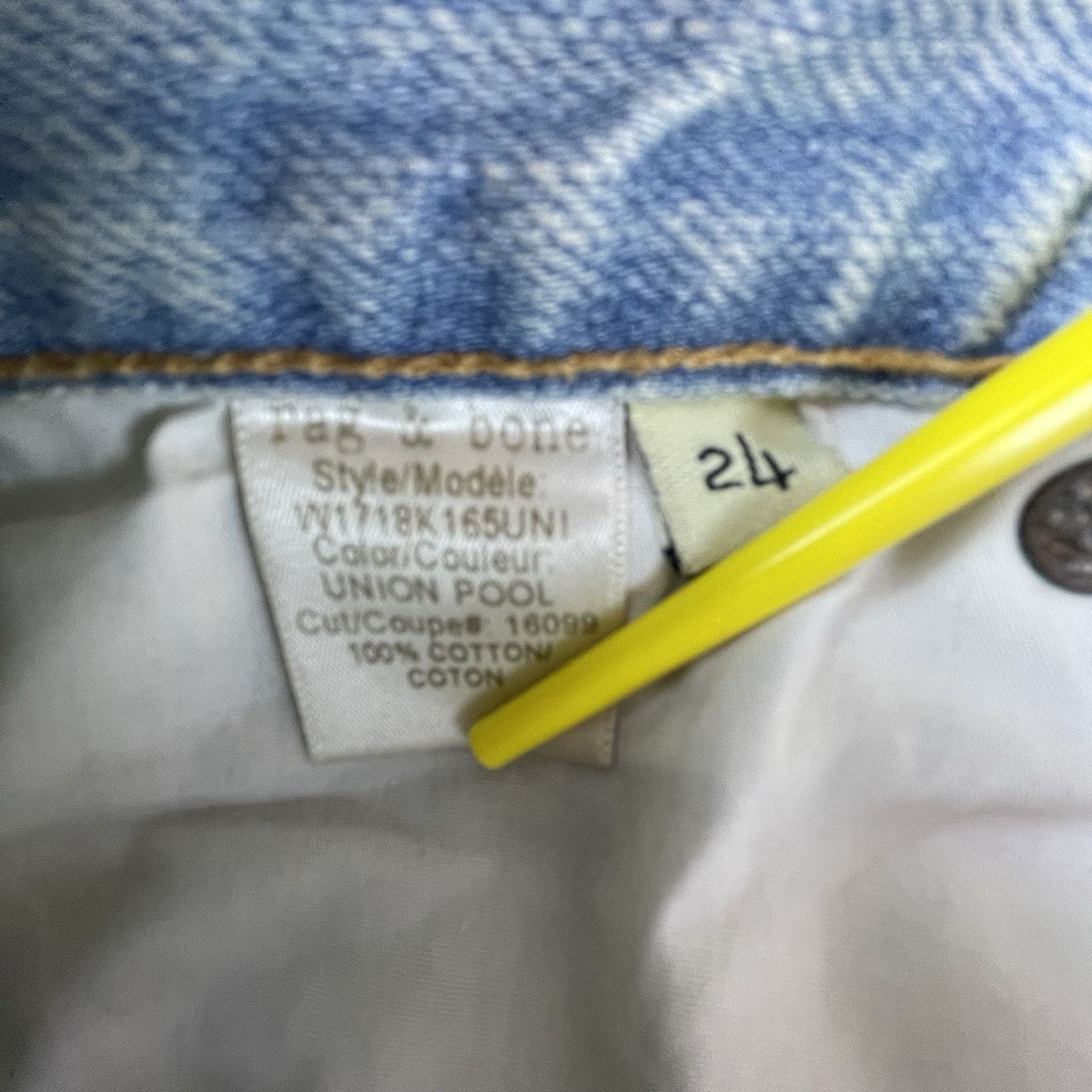 Rag & Bone Rag & Bone Jeans Womens 24 Marilyn Union Pool Crop Destroyed Size 24" / US 00 / IT 34 - 10 Thumbnail