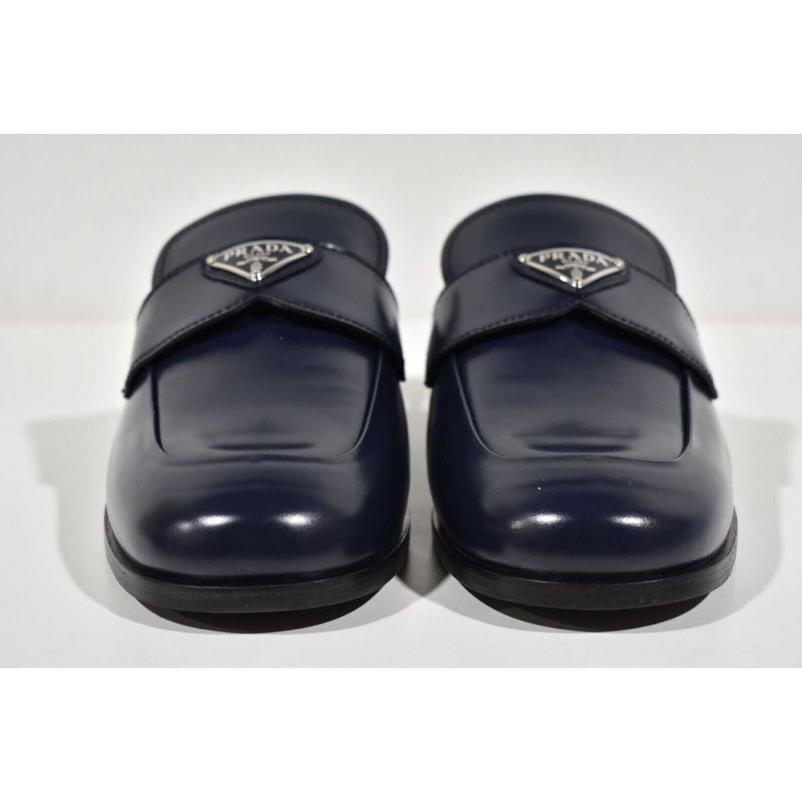 Prada Prada Leather Triangle Loafer Slip On Slide Mule Flat 36.5 Size US 6 / IT 36 - 6 Thumbnail