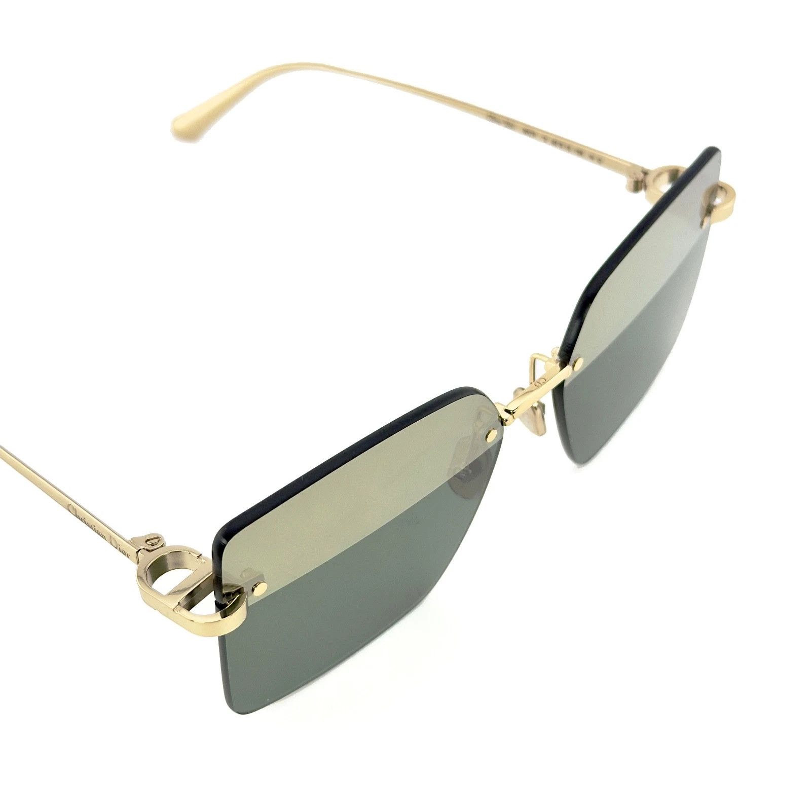 Christian Dior Monsieur CHRISTIAN DIOR CDIOR Gold Green Line S3U Sunglass CD40195U Size ONE SIZE - 6 Thumbnail