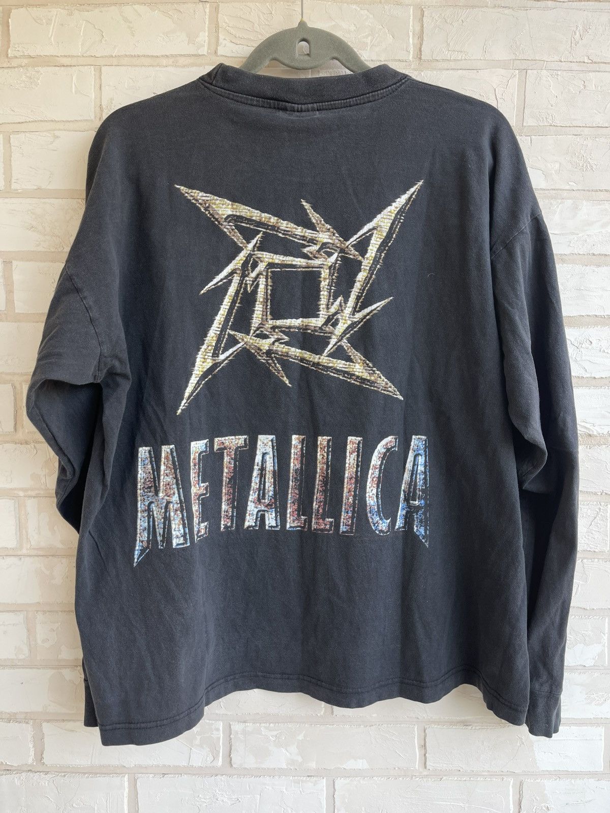 Band Tees × Vintage Vintage 1996 Metallica Black Long Sleeve Tee Size US XL / EU 56 / 4 - 2 Thumbnail