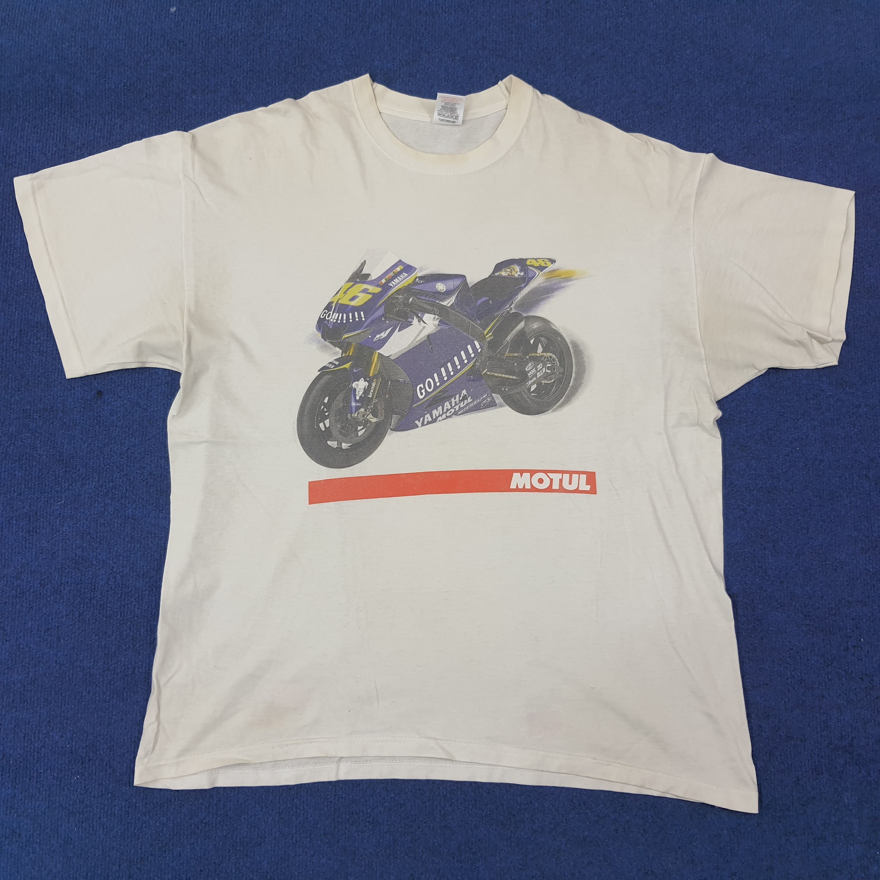 Other Vintage Yamaha 46 Valentino Rossi Moto GP Tshirt C239N66 Size US XL / EU 56 / 4 - 1 Thumbnail