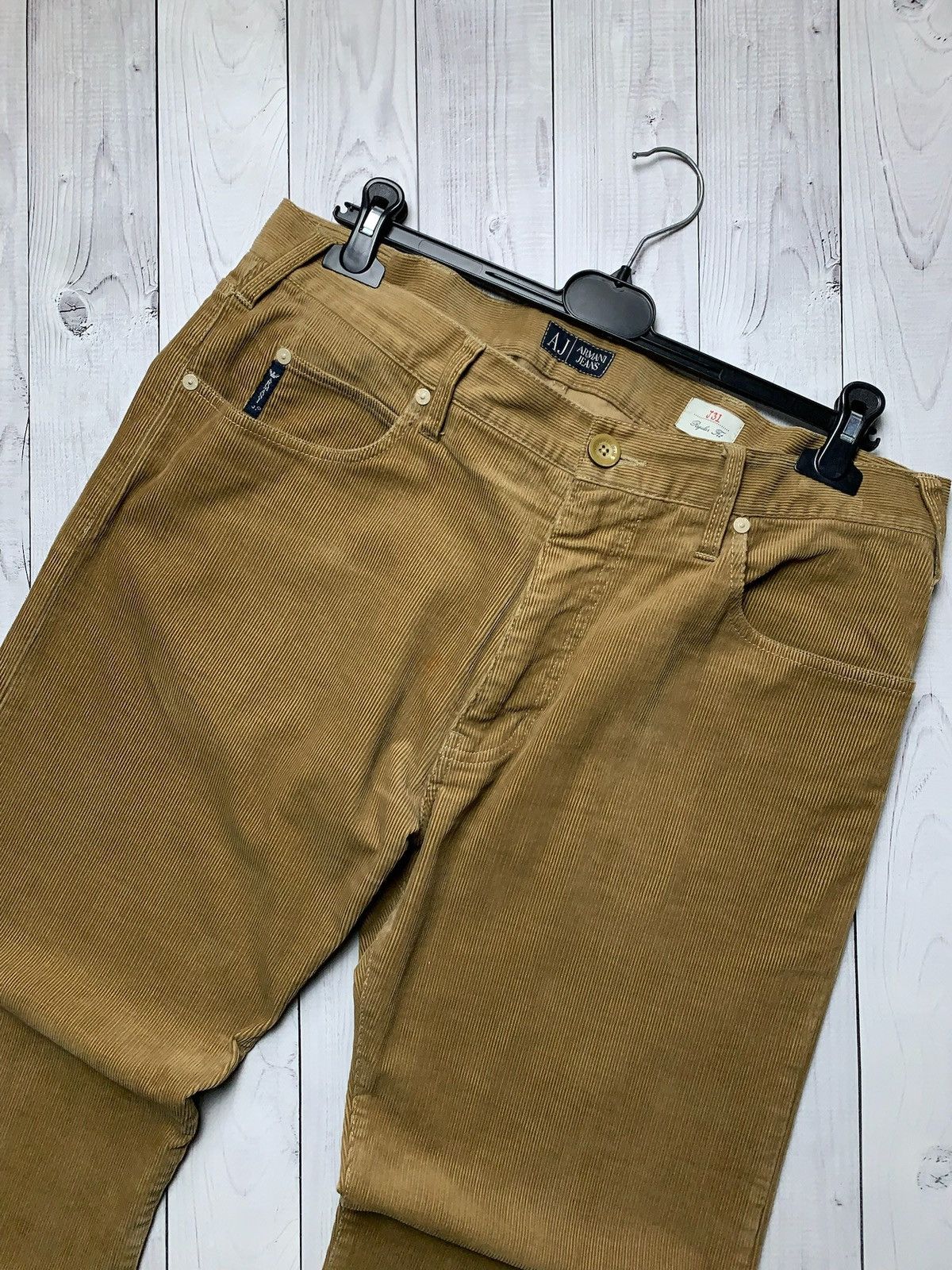 Armani × Vintage Vintage Armani Jeans velvet jeans size 36 logo Size US 36 / EU 52 - 3 Thumbnail