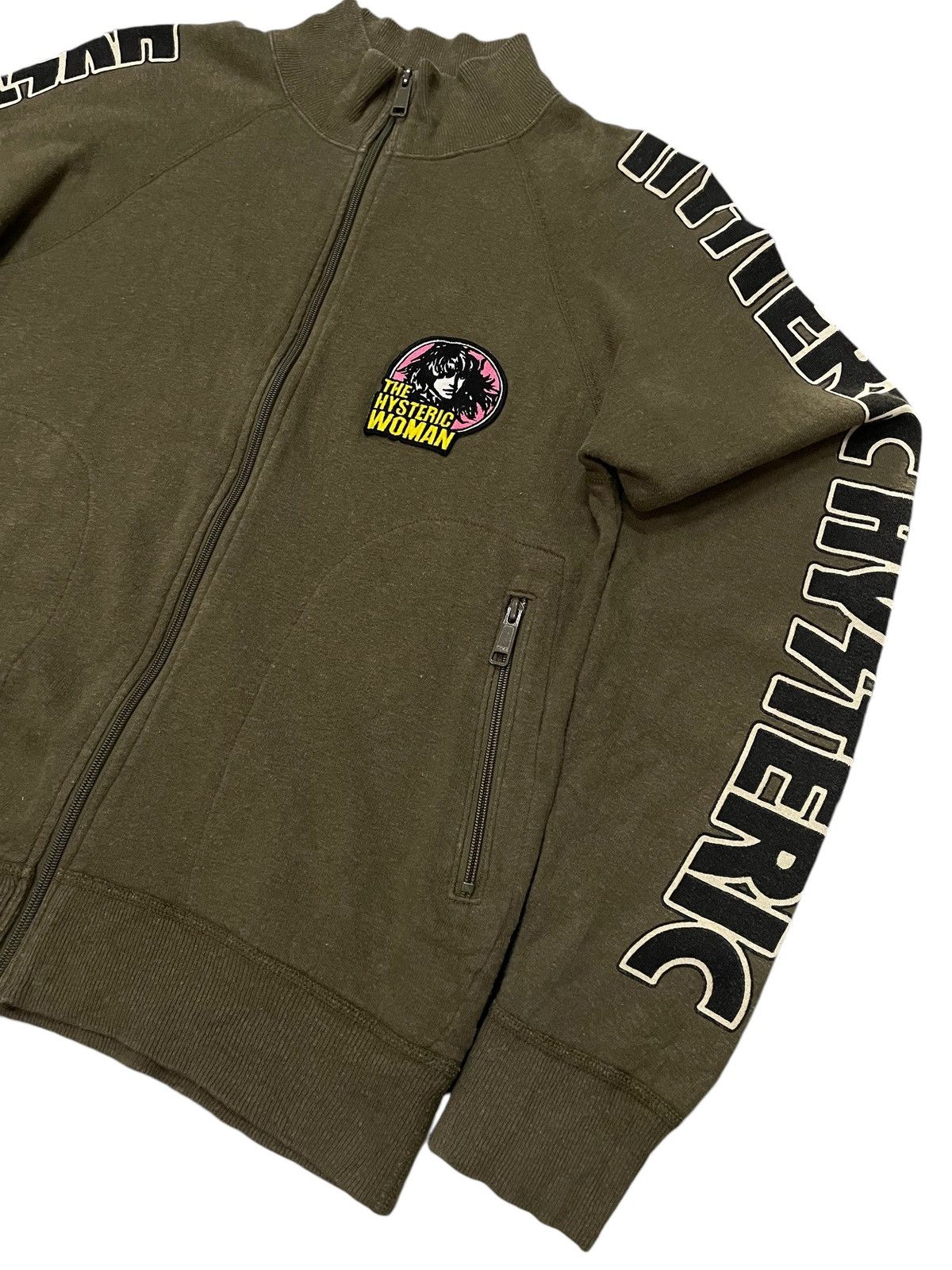 Hysteric Glamour Hysteric Glamour Script On Sleeve Zip Up Sweater Jacket Size S / US 4 / IT 40 - 5 Thumbnail