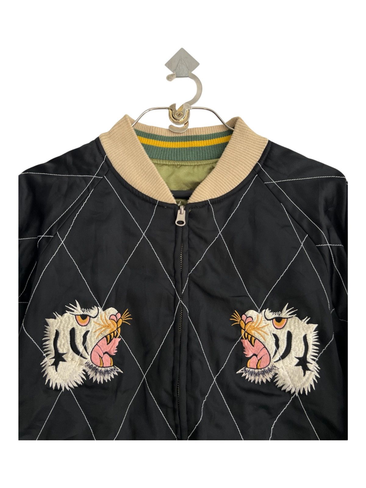 Tailor Toyo 1980s Swivel Zip Vintage Sukajan 2 Side Tiger x Dragon Toyo Size US M / EU 48-50 / 2 - 5 Thumbnail