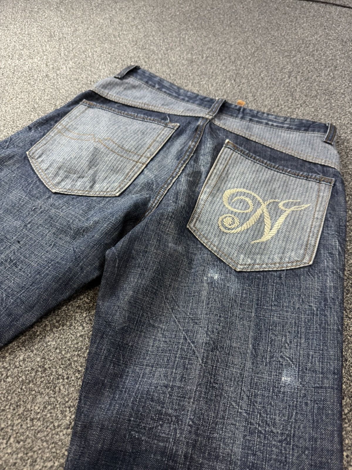 Fashion Victim Archive Japanese Denim Thinun Distressed Grunge Y2K Jeans Size US 30 / EU 46 - 8 Thumbnail